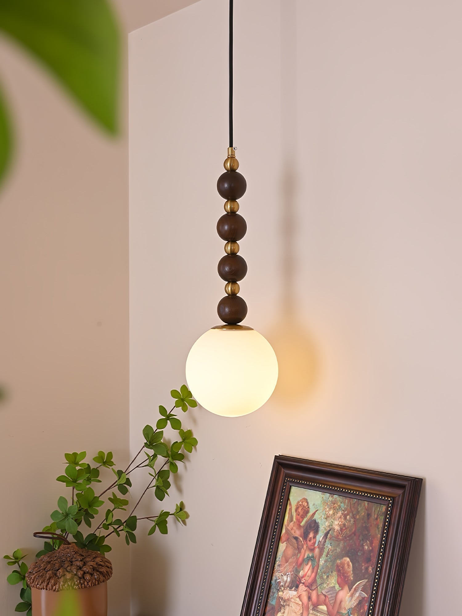 Golie Minimalistisch Holz Pendelleuchte Lampe-Letslighting