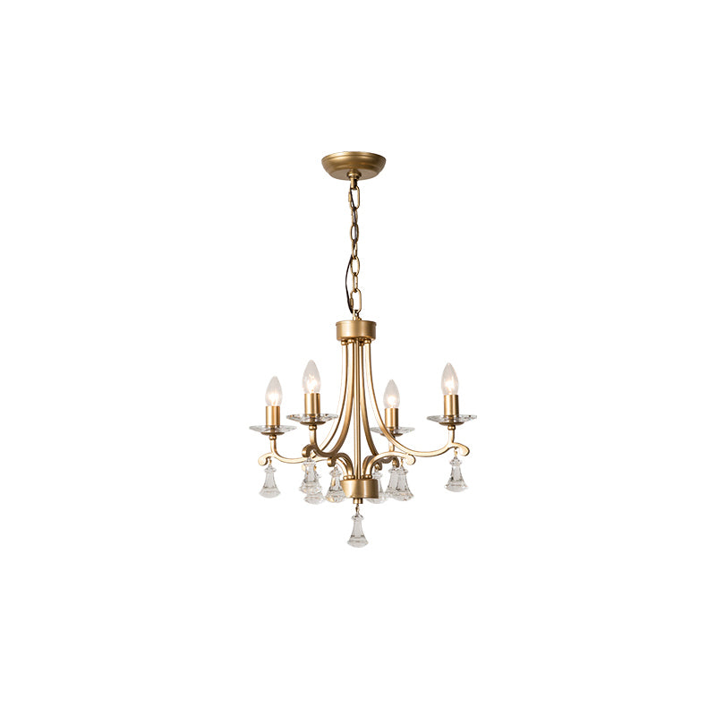 Cuvenara Postmoderner Luxus Messing-Kristall-Kronleuchter-Letslighting