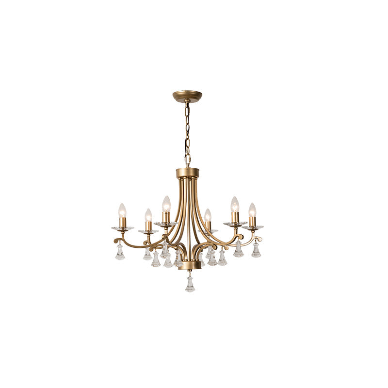 Cuvenara Postmoderner Luxus Messing-Kristall-Kronleuchter-Letslighting