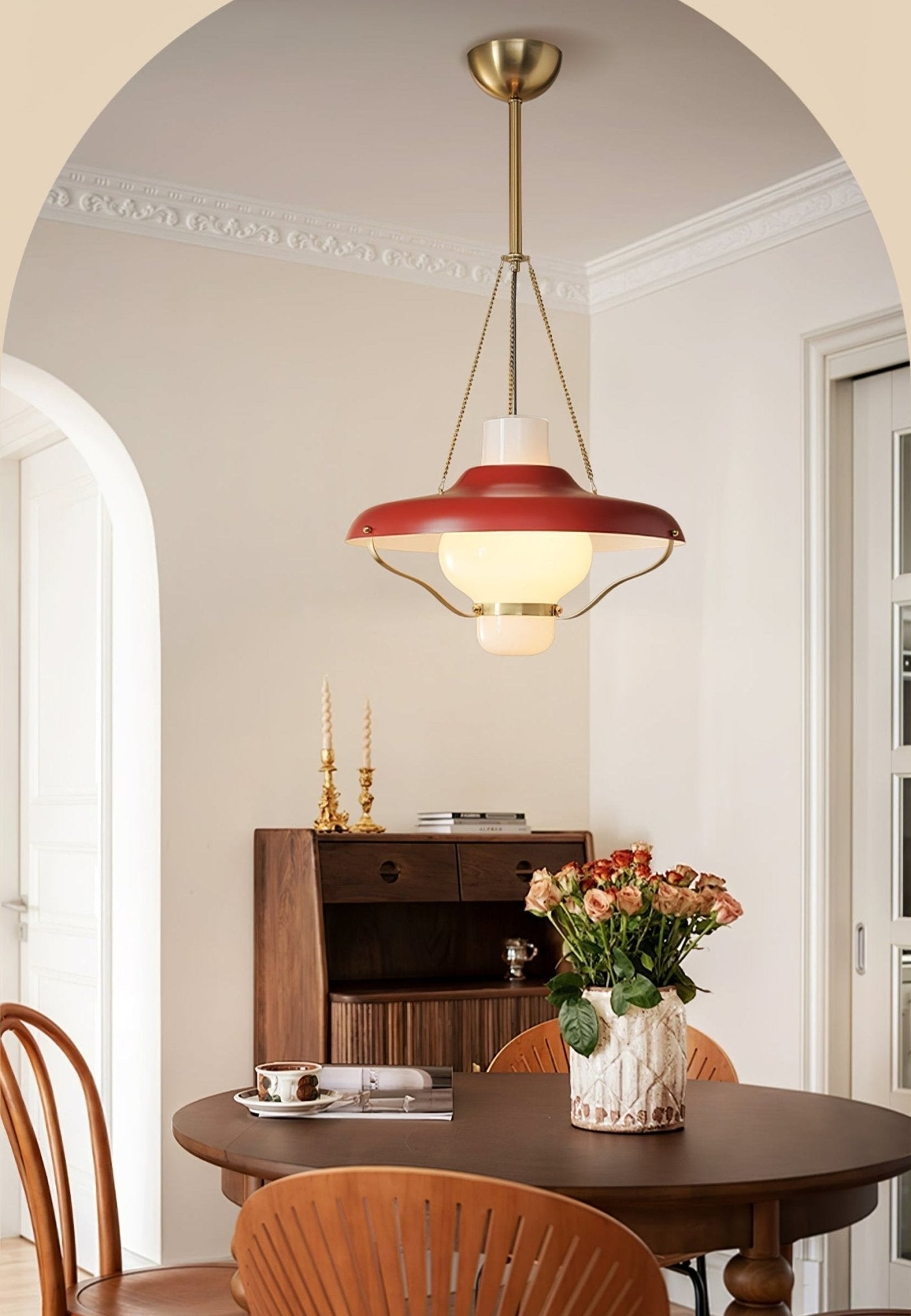 Olaeon Mid-Century Glas Pendelleuchte-Letslighting