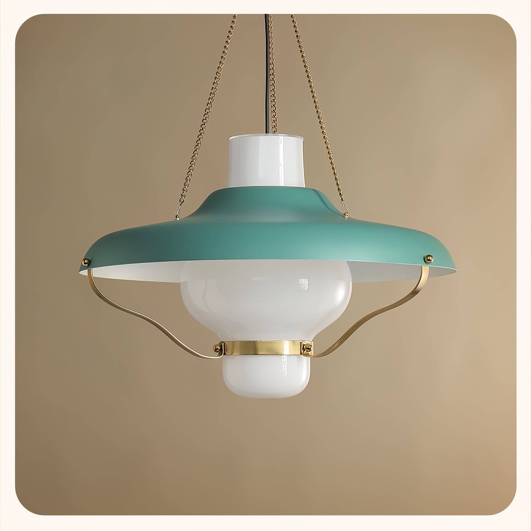 Olaeon Mid-Century Glas Pendelleuchte-Letslighting