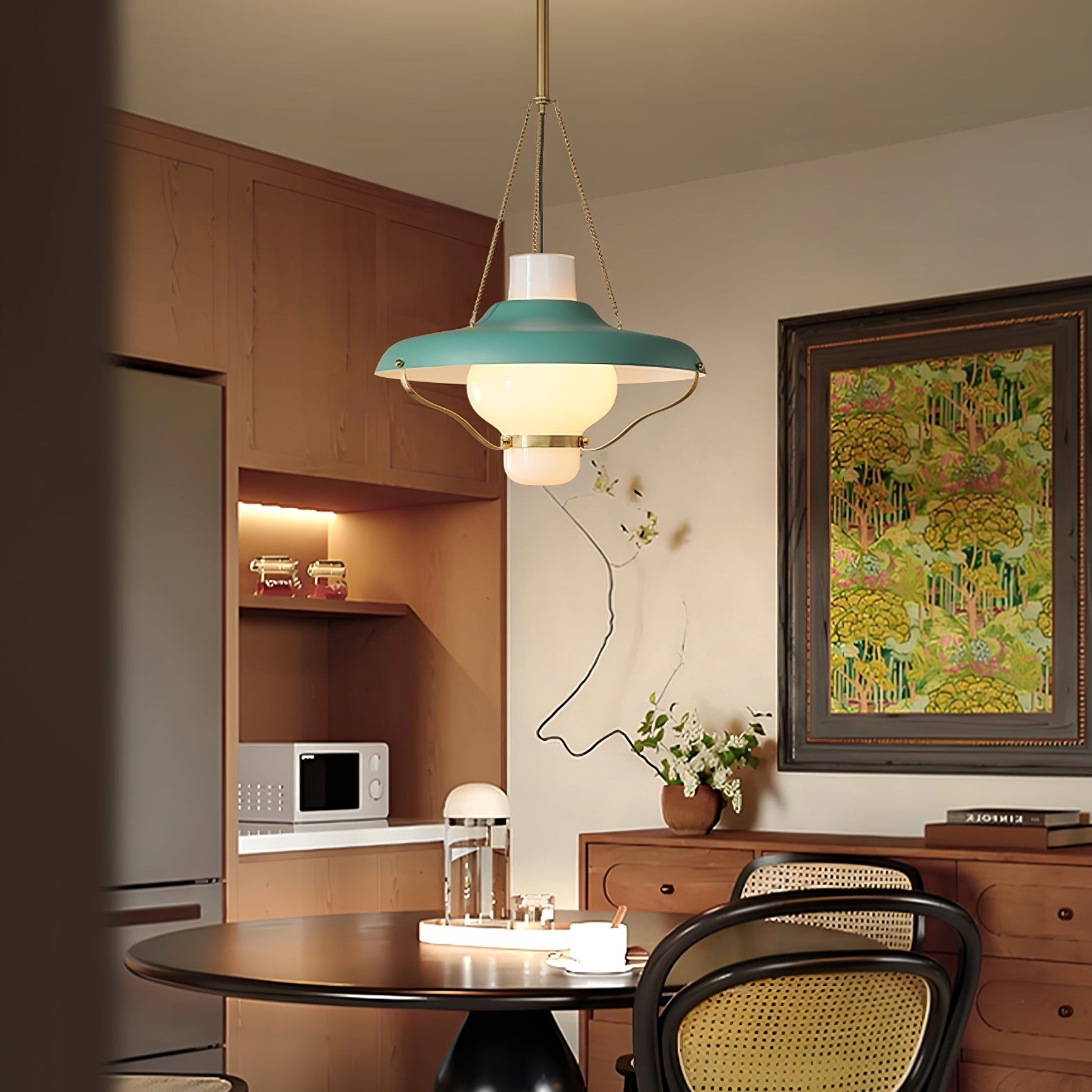 Olaeon Mid-Century Glas Pendelleuchte-Letslighting