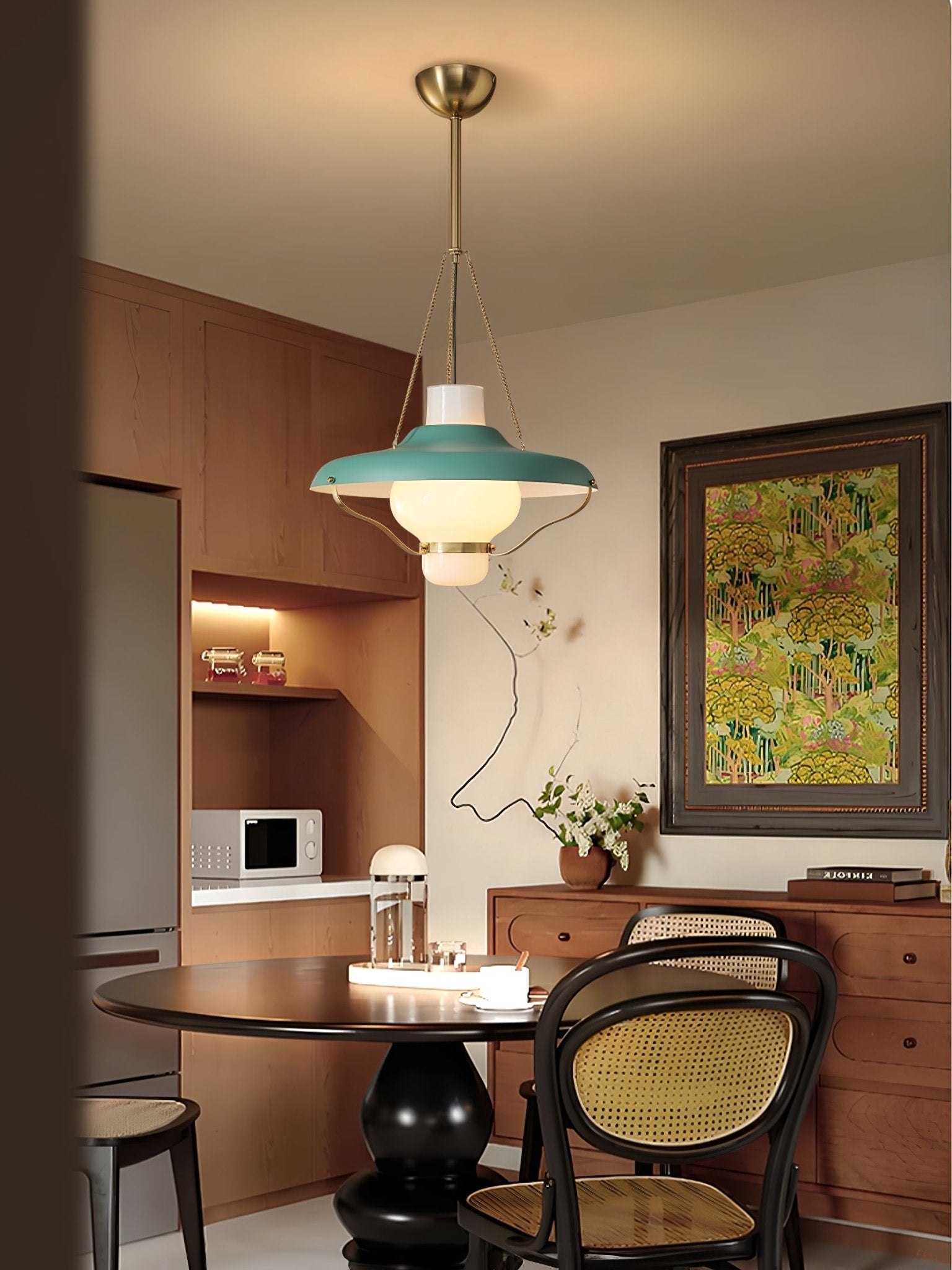 Olaeon Mid-Century Glas Pendelleuchte-Letslighting