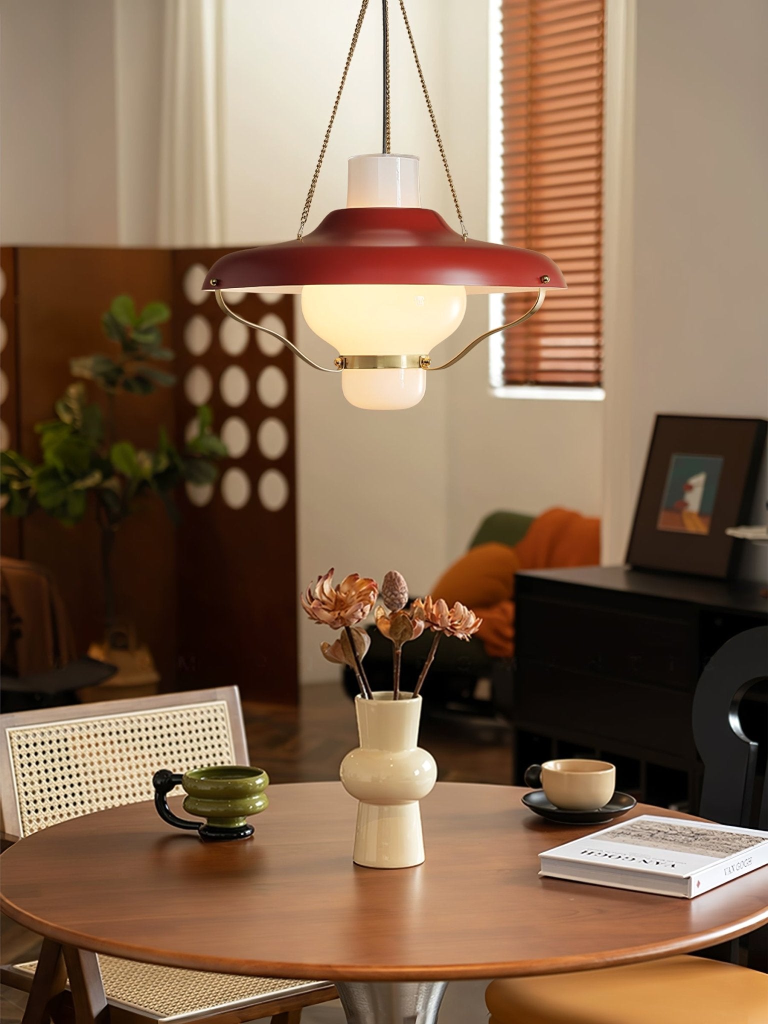 Olaeon Mid-Century Glas Pendelleuchte-Letslighting