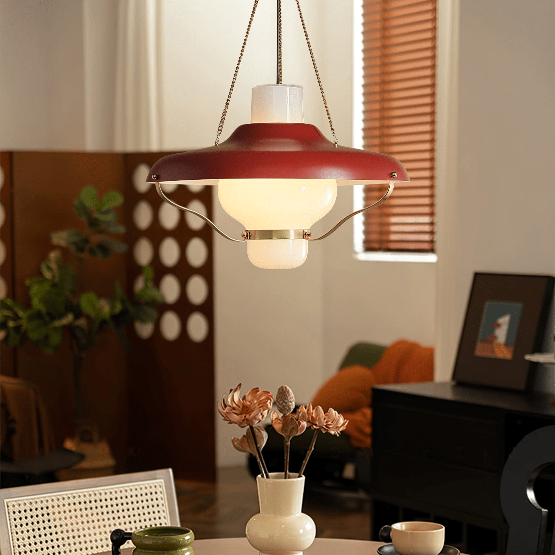 Olaeon Mid-Century Glas Pendelleuchte-Letslighting