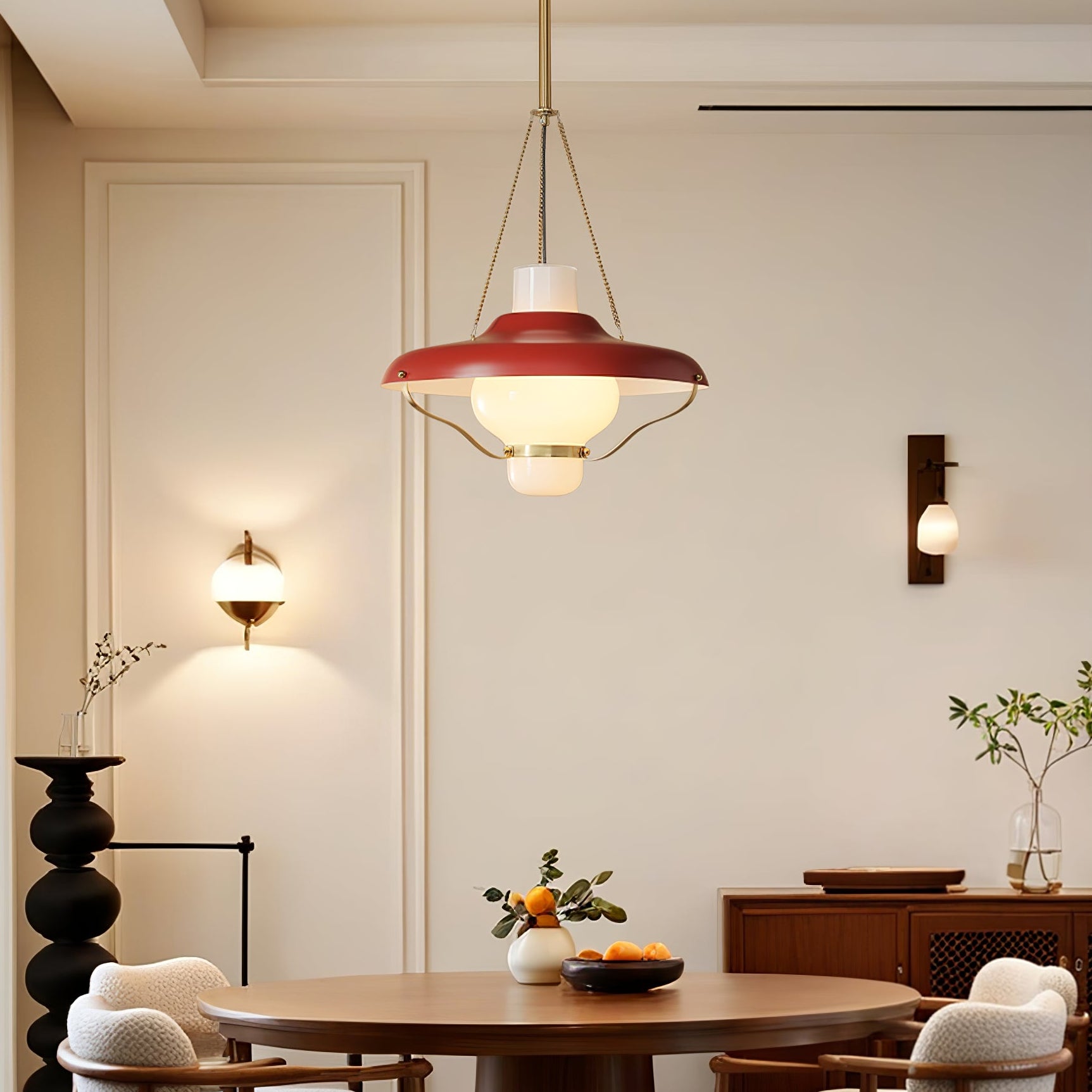 Olaeon Mid-Century Glas Pendelleuchte-Letslighting