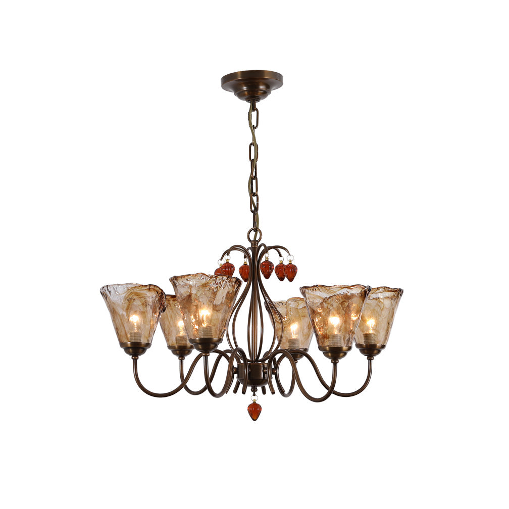 Evzorira Glas Kristall Vintage Luxus Kronleuchter-Letslighting