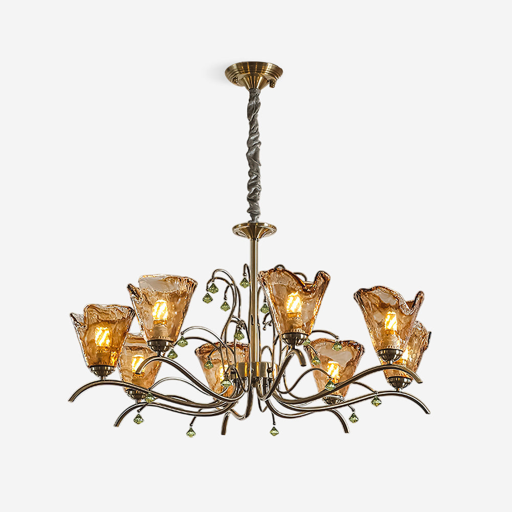 Givona Vintage Glas-Kronleuchter-Letslighting