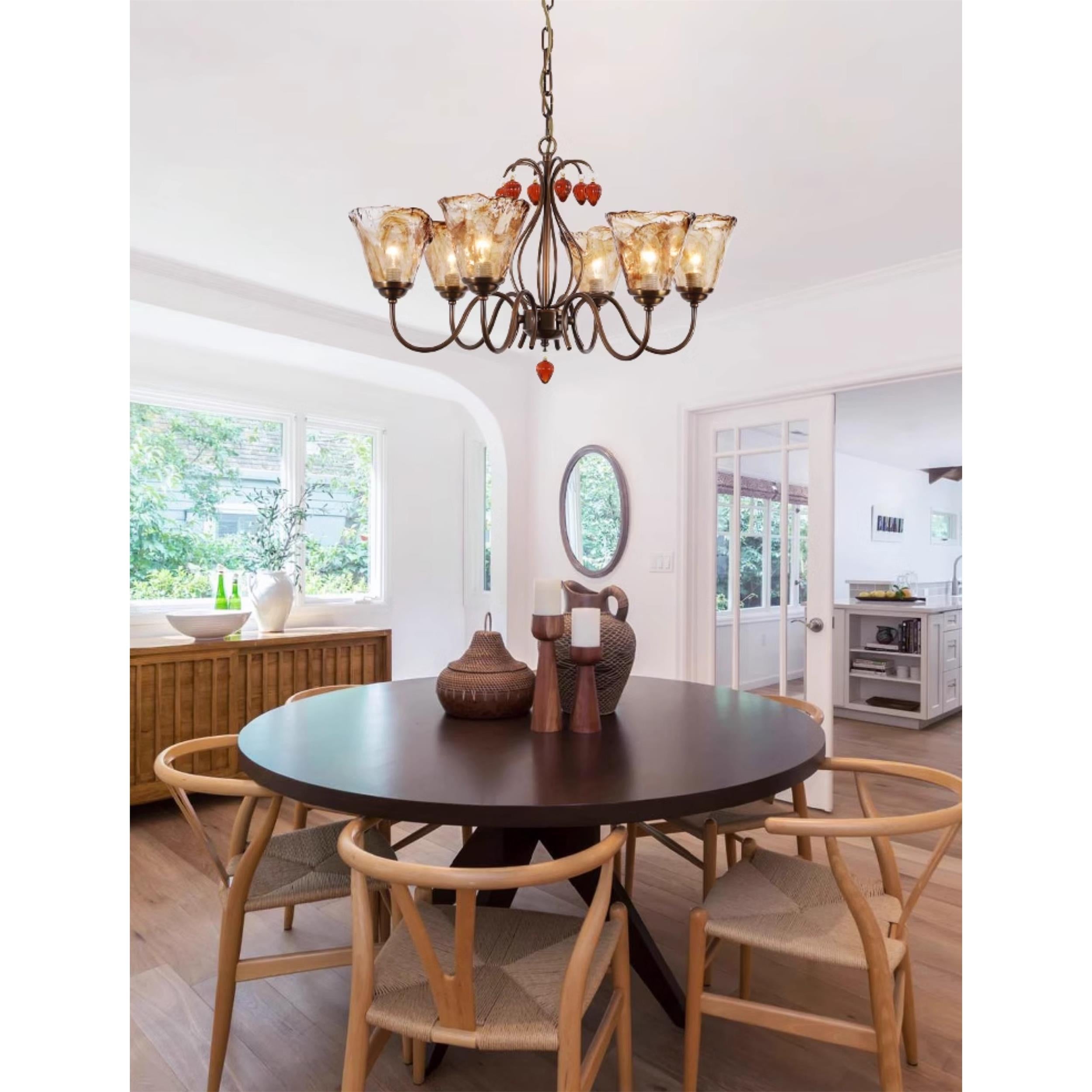 Evzorira Glas Kristall Vintage Luxus Kronleuchter-Letslighting