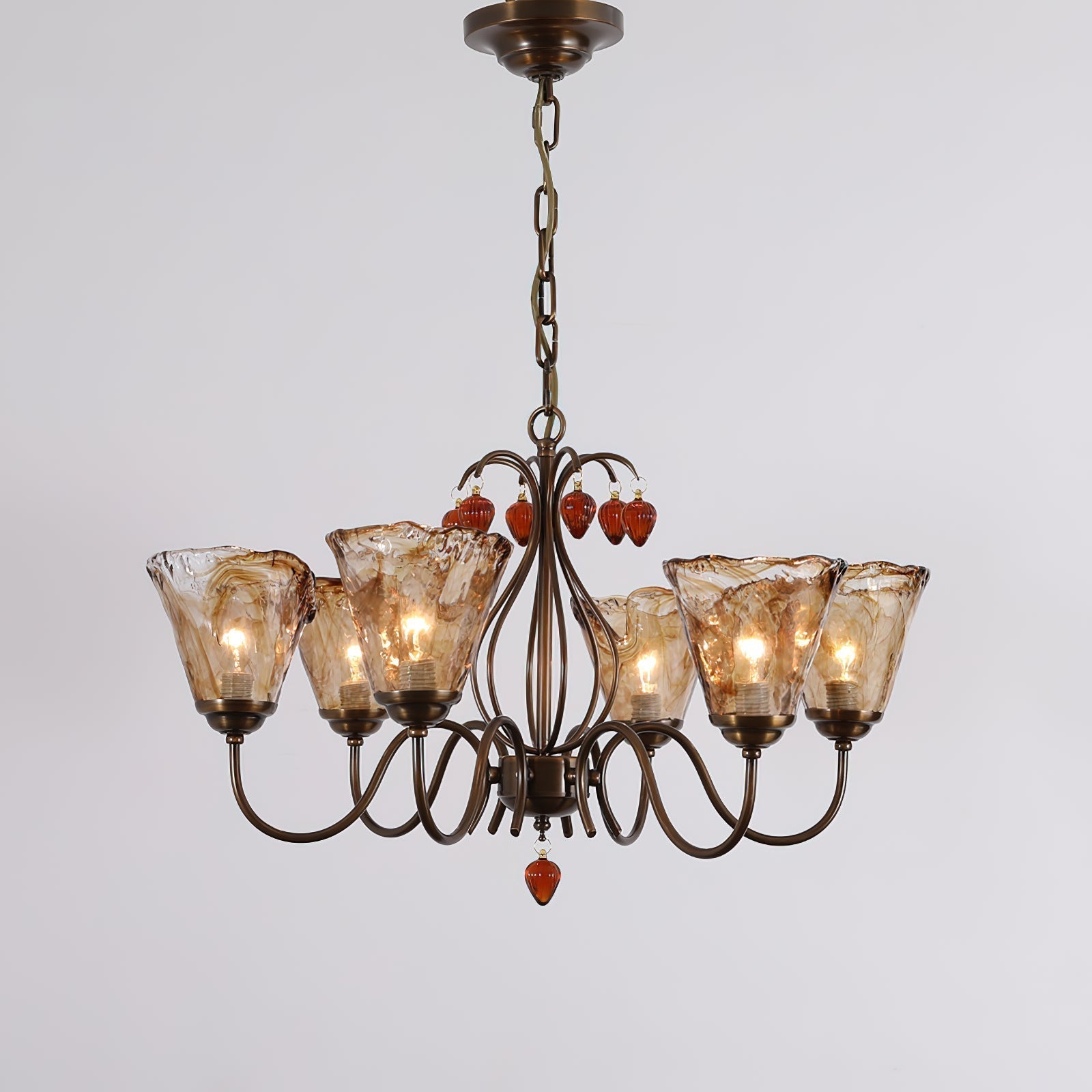 Evzorira Glas Kristall Vintage Luxus Kronleuchter-Letslighting