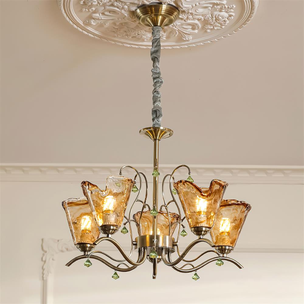 Givona Vintage Glas-Kronleuchter-Letslighting