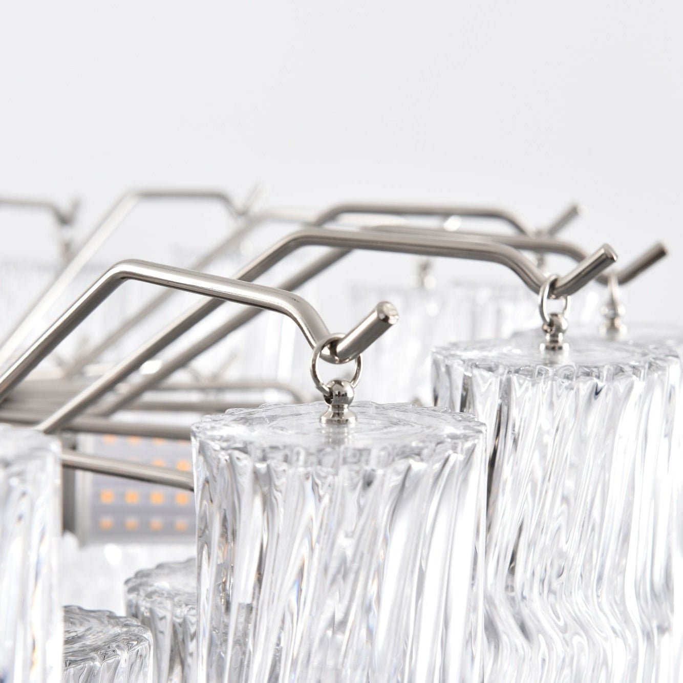 Aurora Chandelier Murano Glass Tiered Cascading Waves - Neutralighting