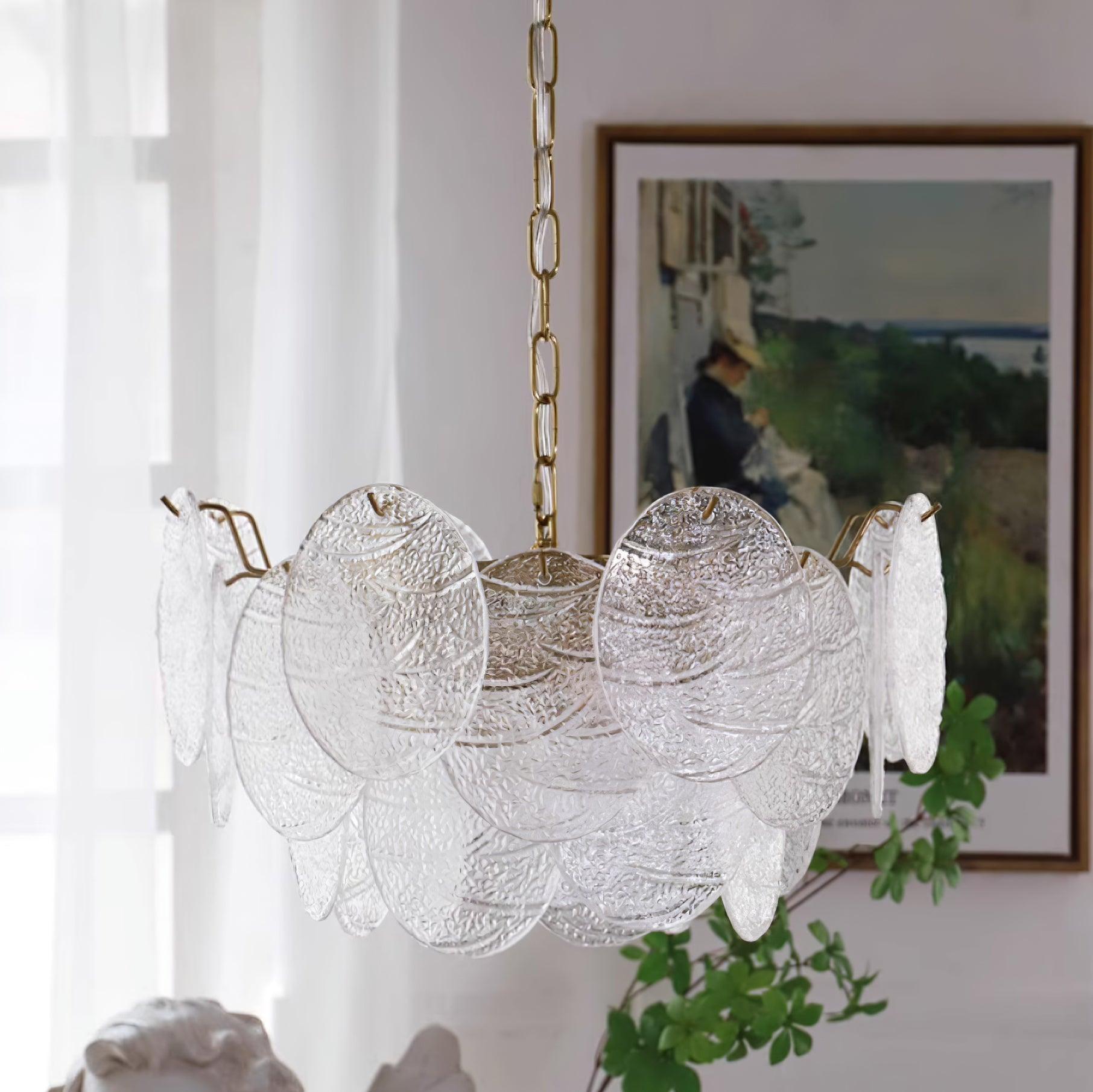 Leaf Vintage Glass Chandelier - Blowlighting