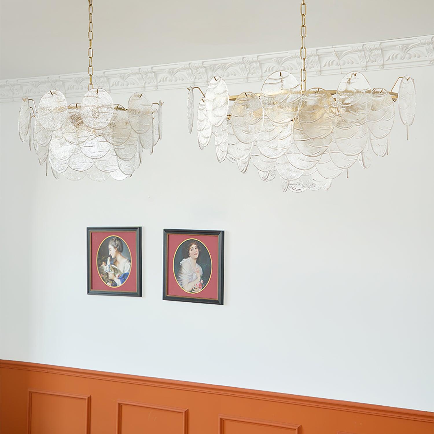 Leaf Vintage Glass Chandelier - Blowlighting