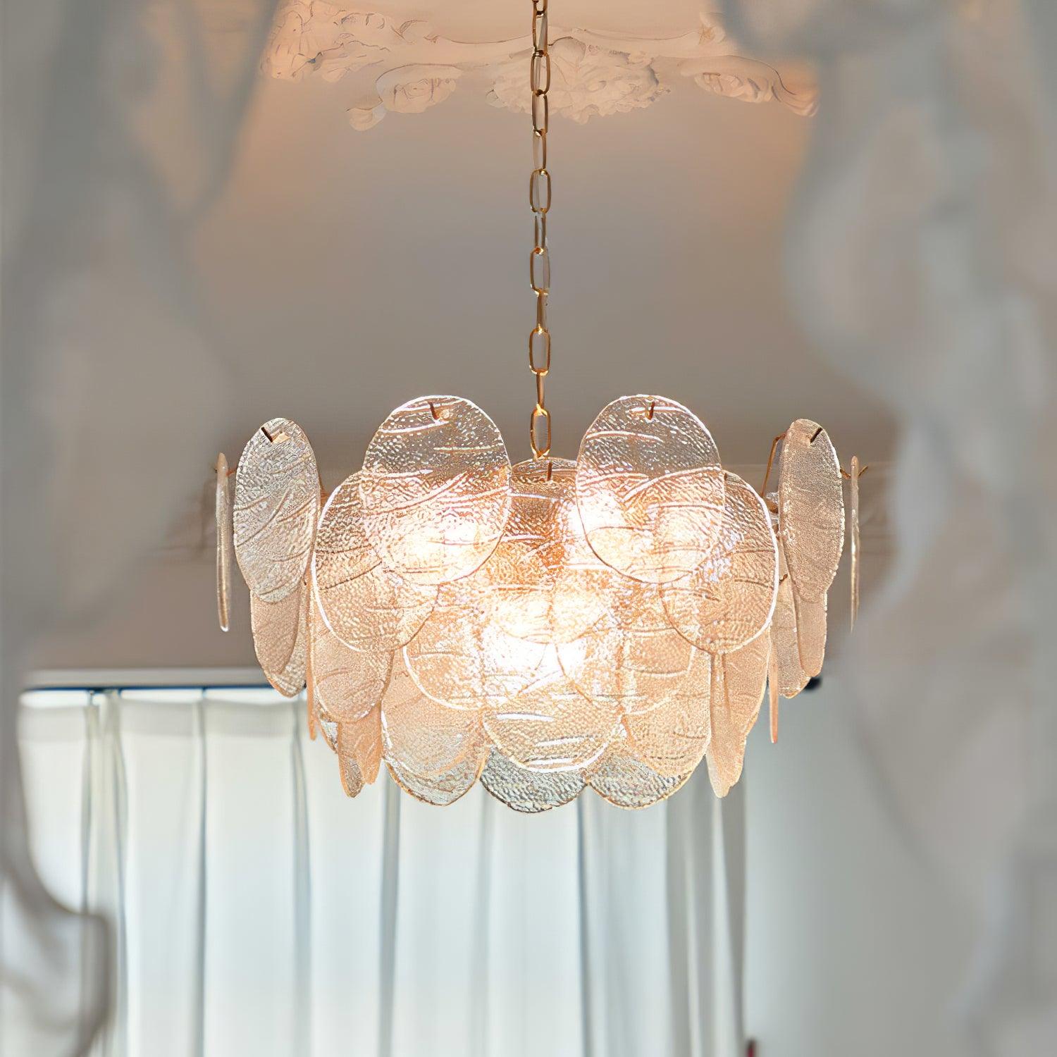 Leaf Vintage Glass Chandelier - Blowlighting