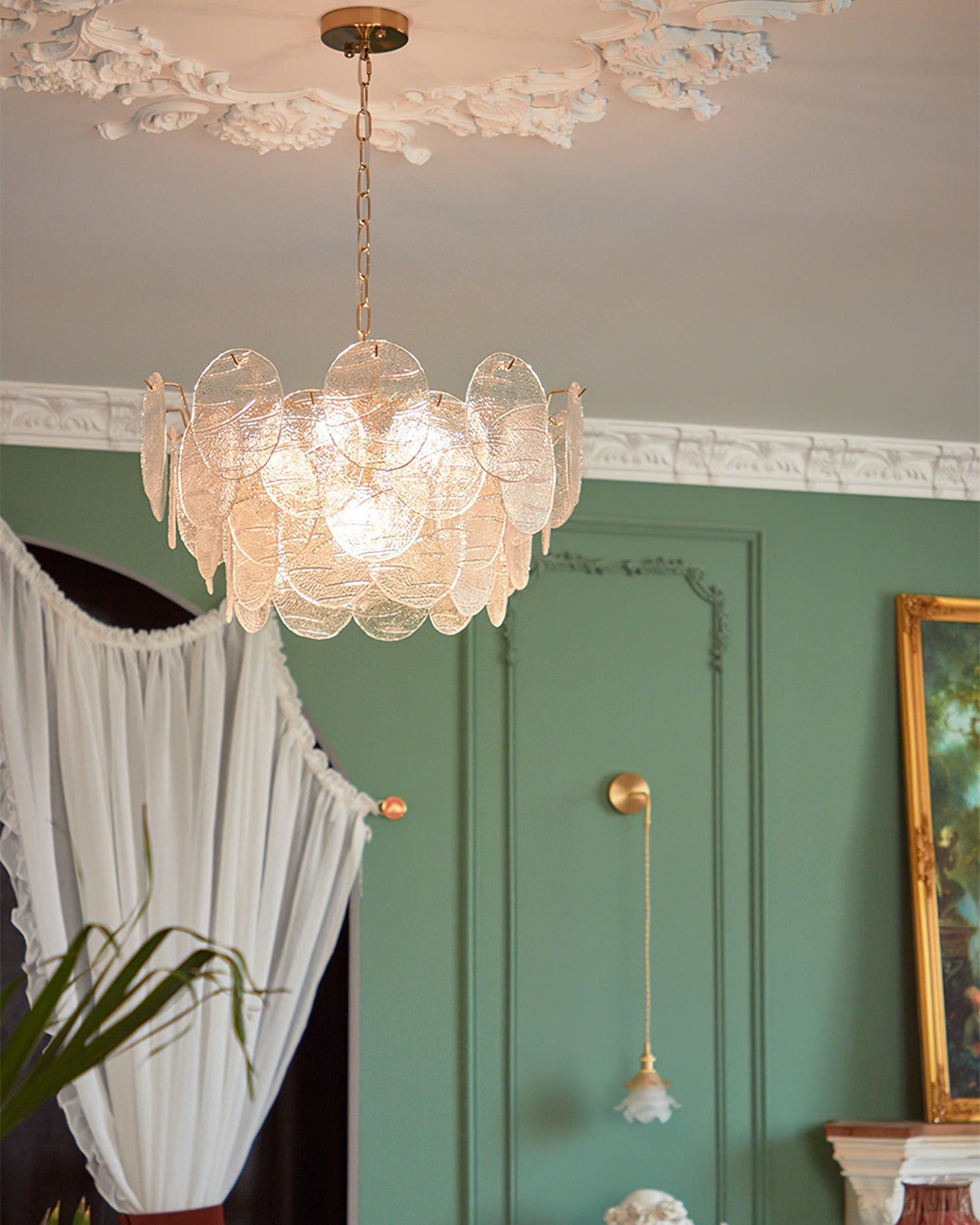 Leaf Vintage Glass Chandelier - Blowlighting