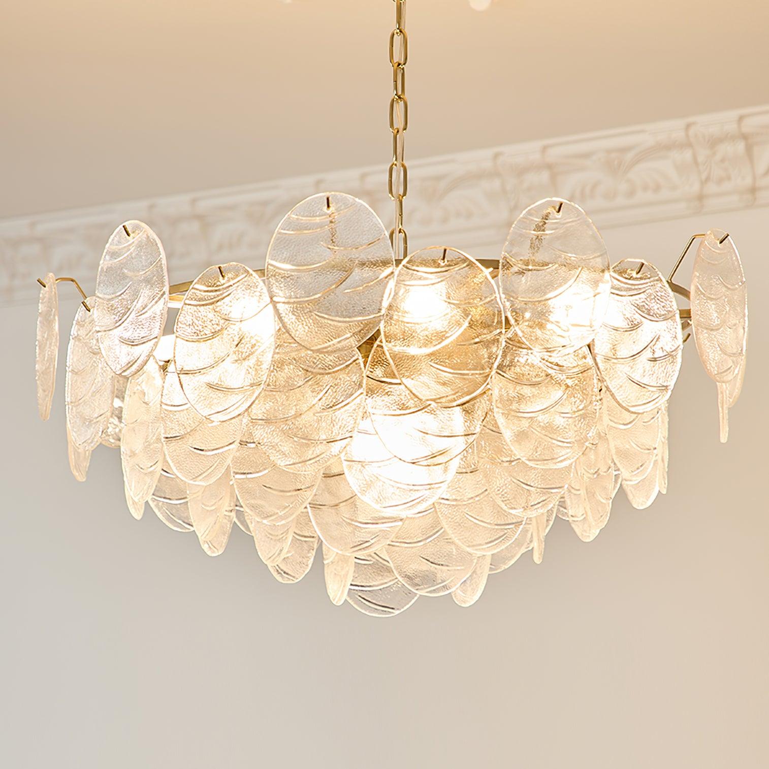 Leaf Vintage Glass Chandelier - Blowlighting