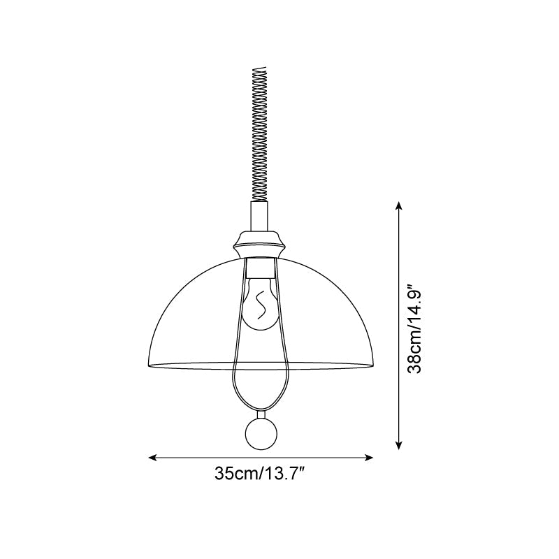 Orlena Pendelleuchte Retro Glas-Letslighting