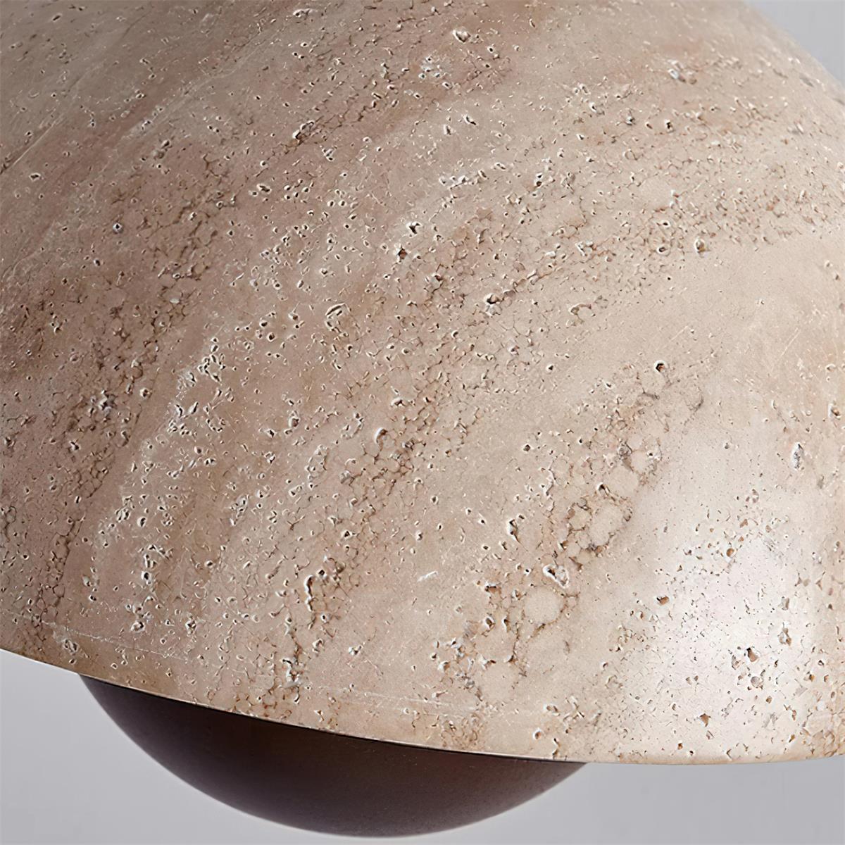 Ritta Travertine Pendant Lamp Wood - Letslighting