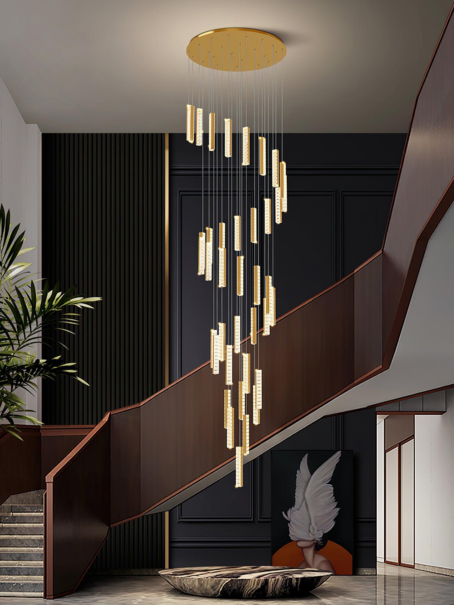 Lustra Kronleuchter Villa Forci Anhänger Silber Modern-Letslighting