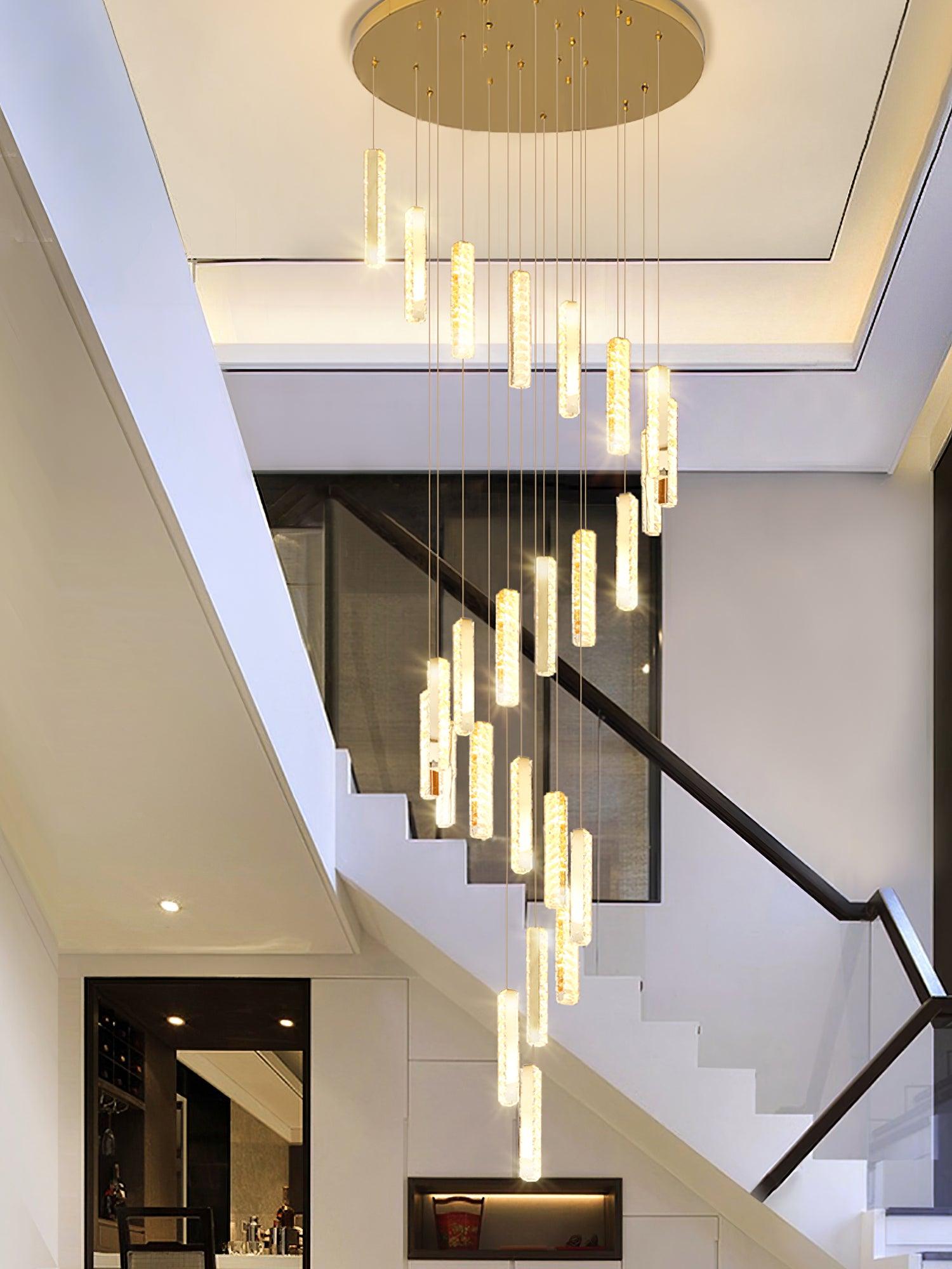 Lustra Kronleuchter Villa Forci Anhänger Silber Modern-Letslighting