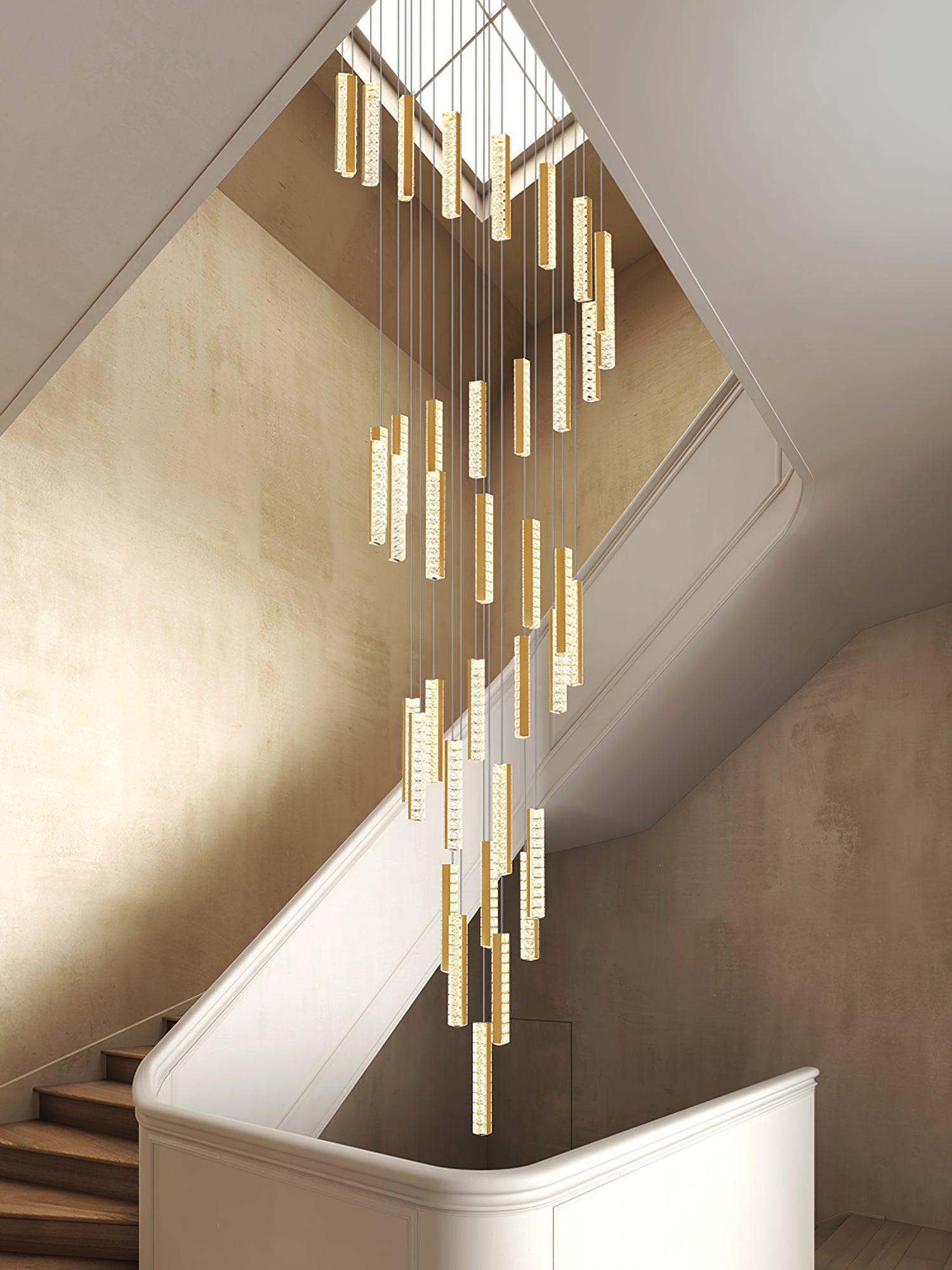 Lustra Kronleuchter Villa Forci Anhänger Silber Modern-Letslighting