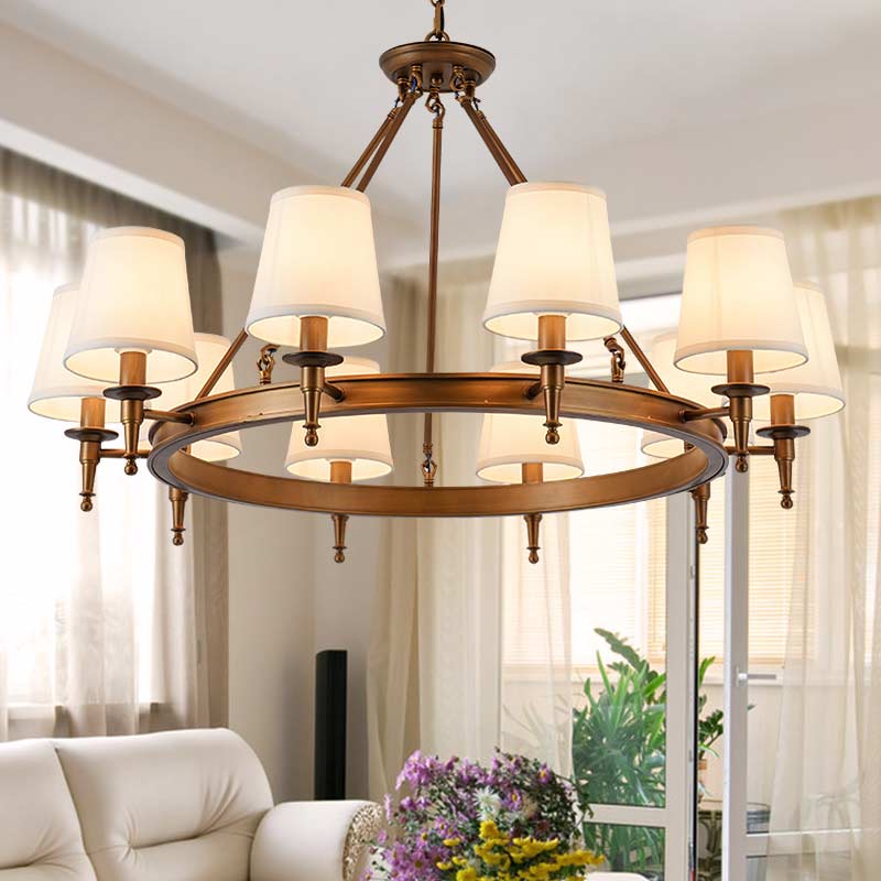 Silva Vintage LED Kronleuchter Schwarz Schlaf/Wohnzimmer Metall