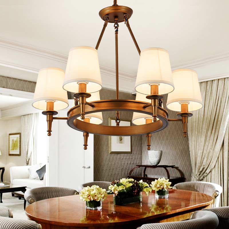 Silva Vintage LED Kronleuchter Schwarz Schlaf/Wohnzimmer Metall