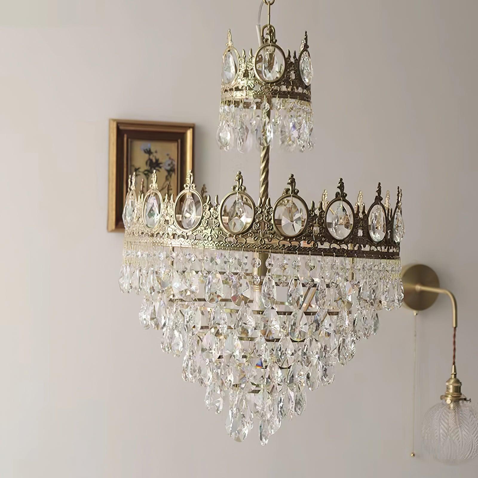 Lustra Pendelleuchte Vintage Kristalltropfen-Letslighting