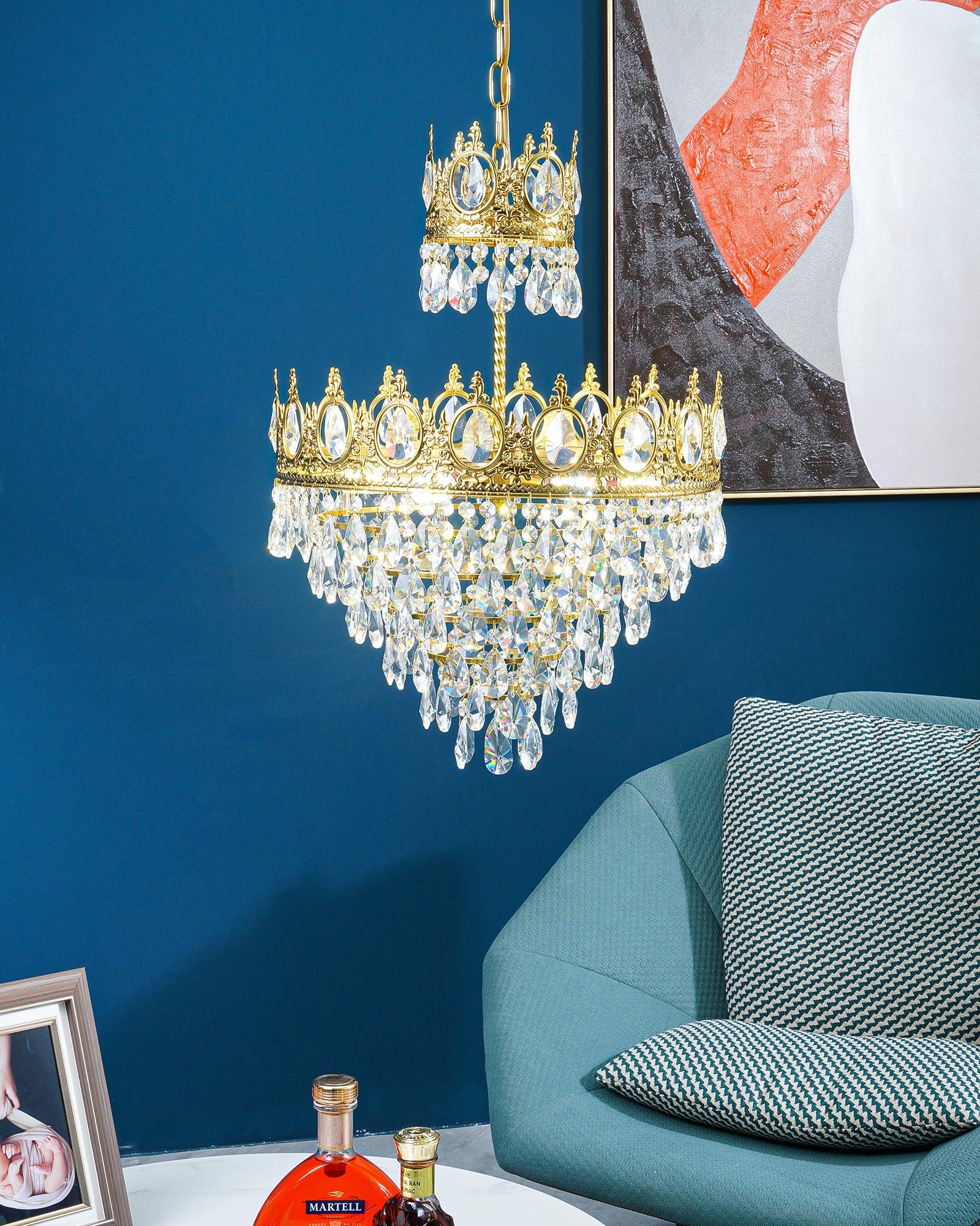 Lustra Pendelleuchte Vintage Kristalltropfen-Letslighting