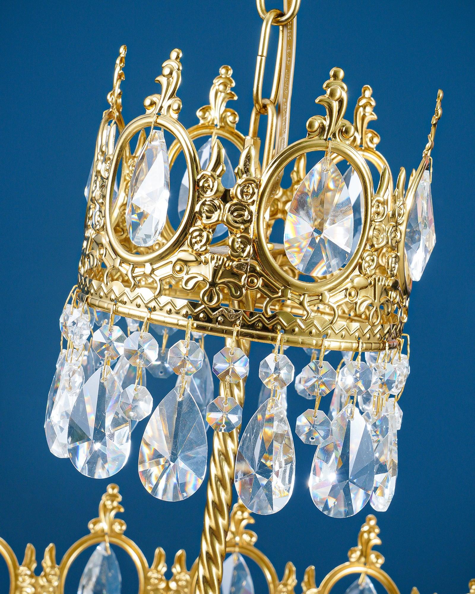 Lustra Pendelleuchte Vintage Kristalltropfen-Letslighting