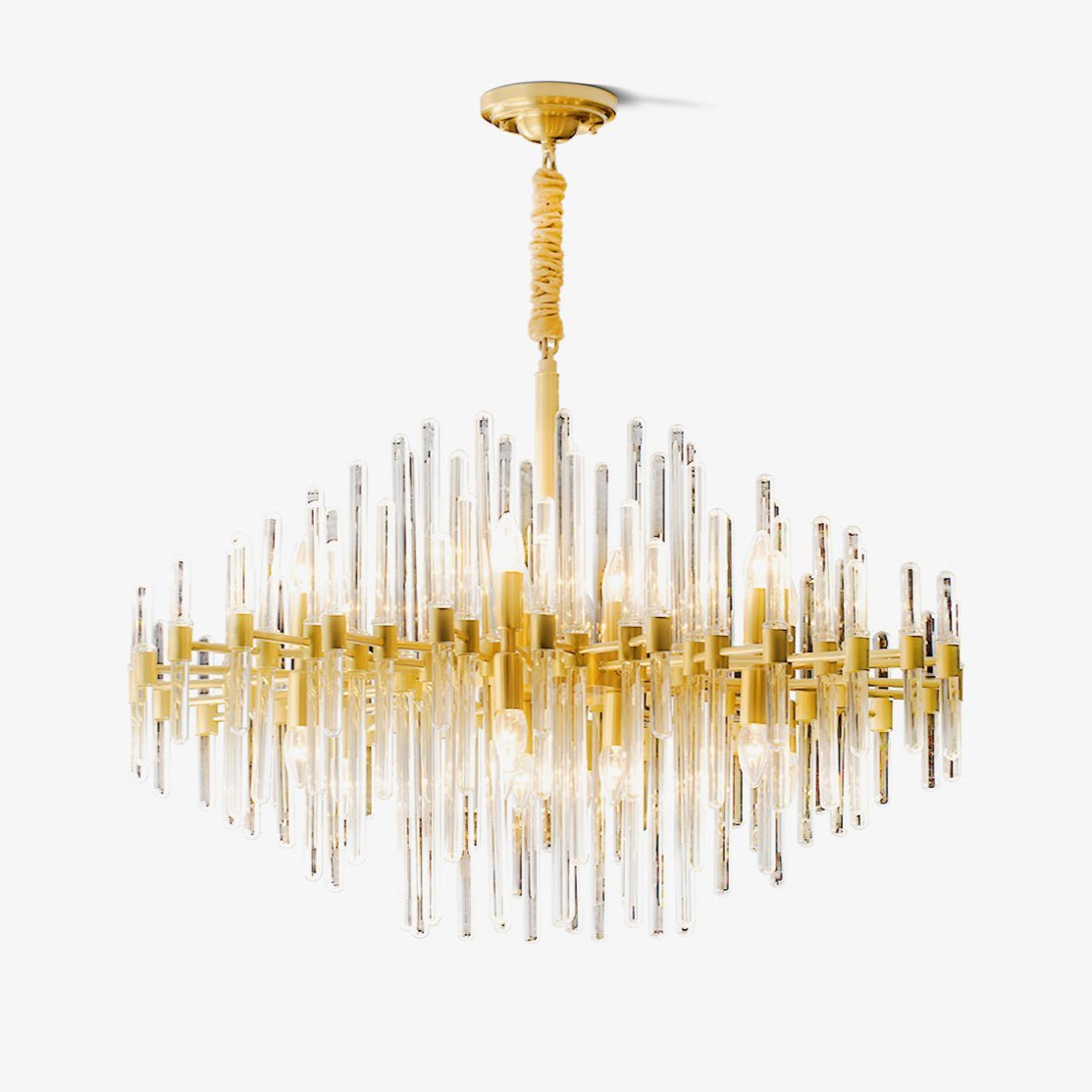 Solara Kronleuchter Antik Messing Sternenexplosion-Letslighting