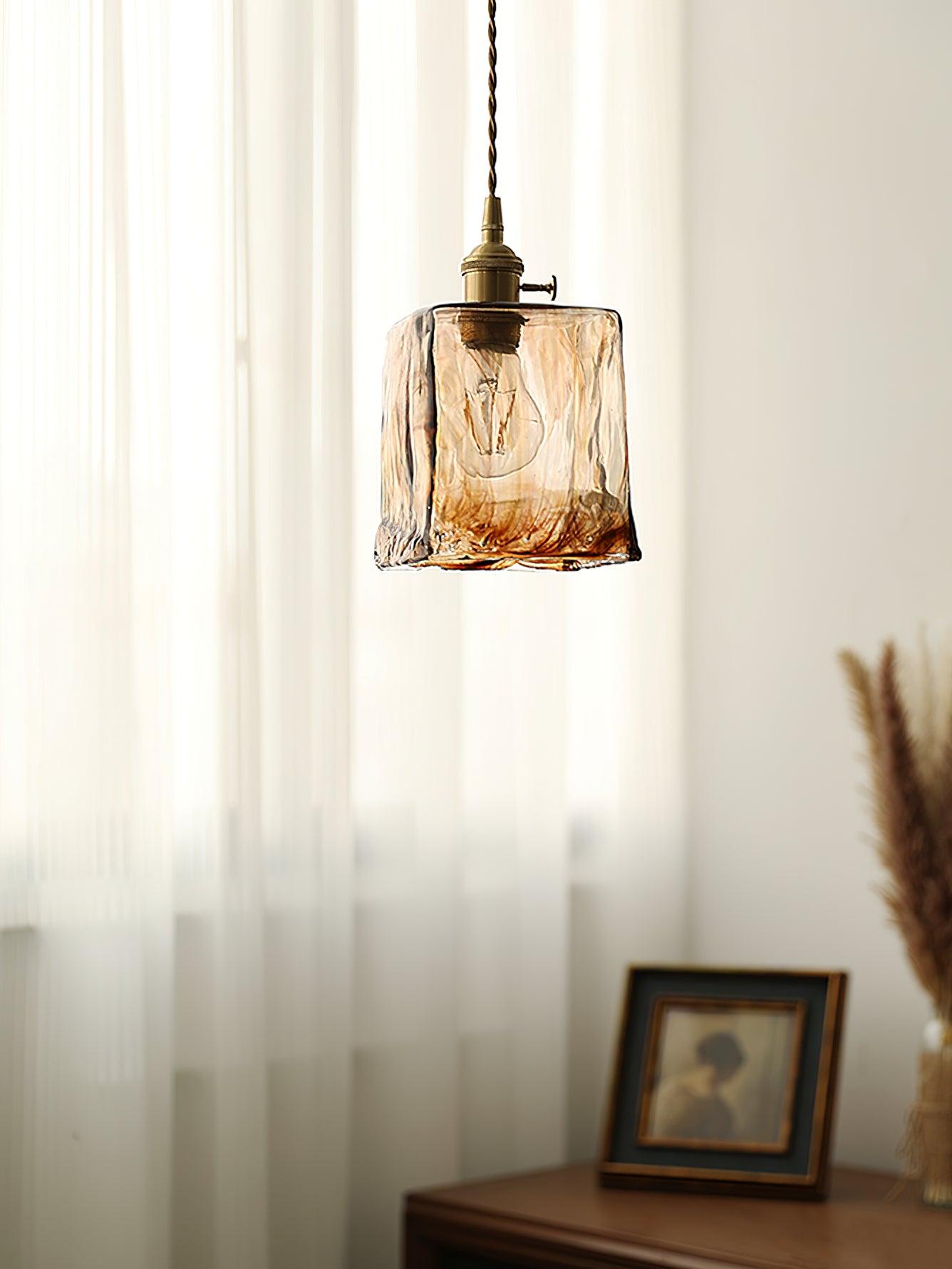 Lioracr Vintage Glas Pendelleuchte Leuchte-Letslighting