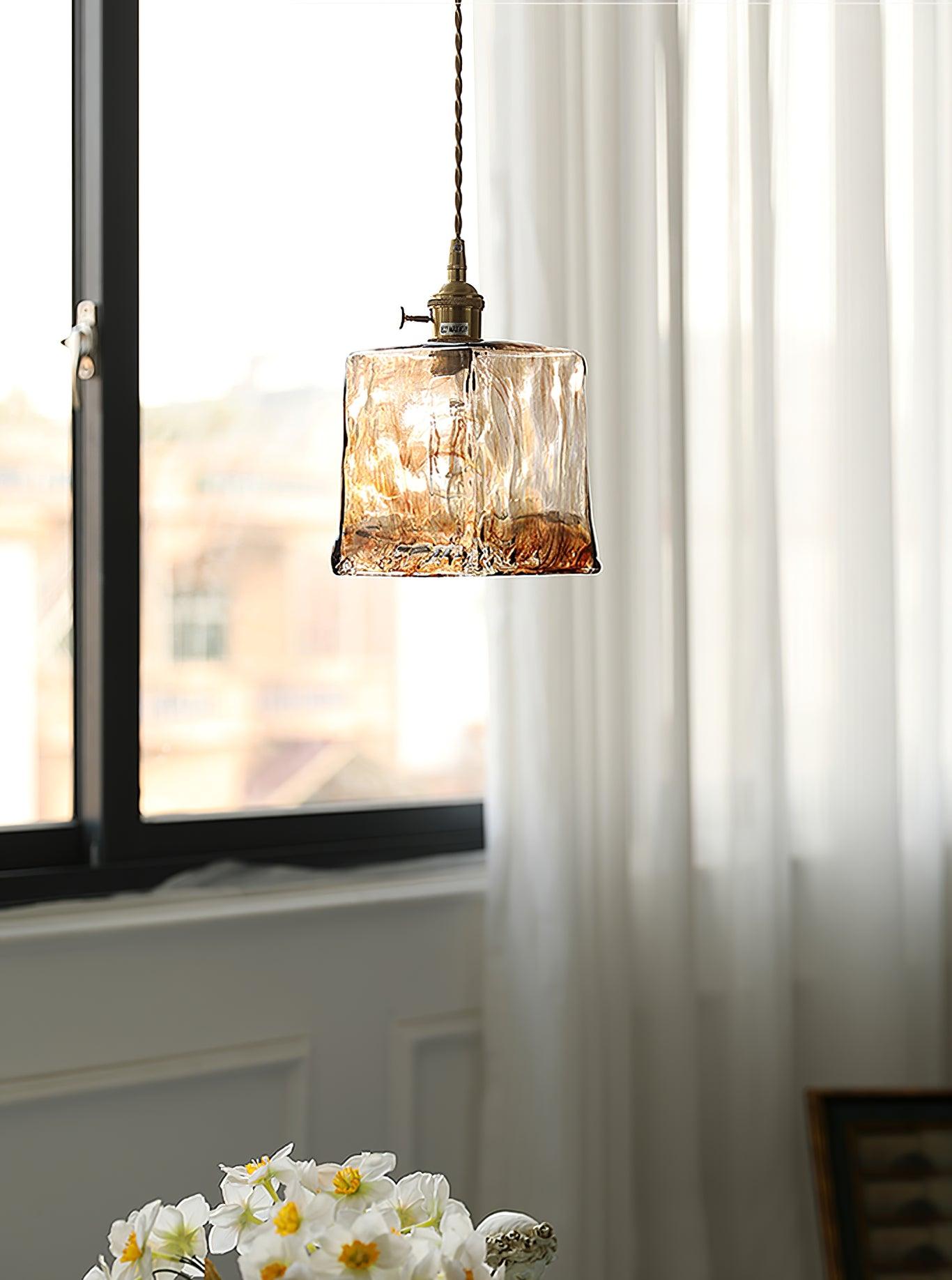 Lioracr Vintage Glas Pendelleuchte Leuchte-Letslighting