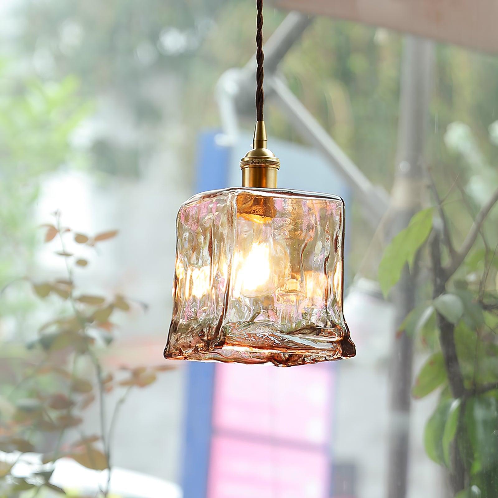 Lioracr Vintage Glas Pendelleuchte Leuchte-Letslighting