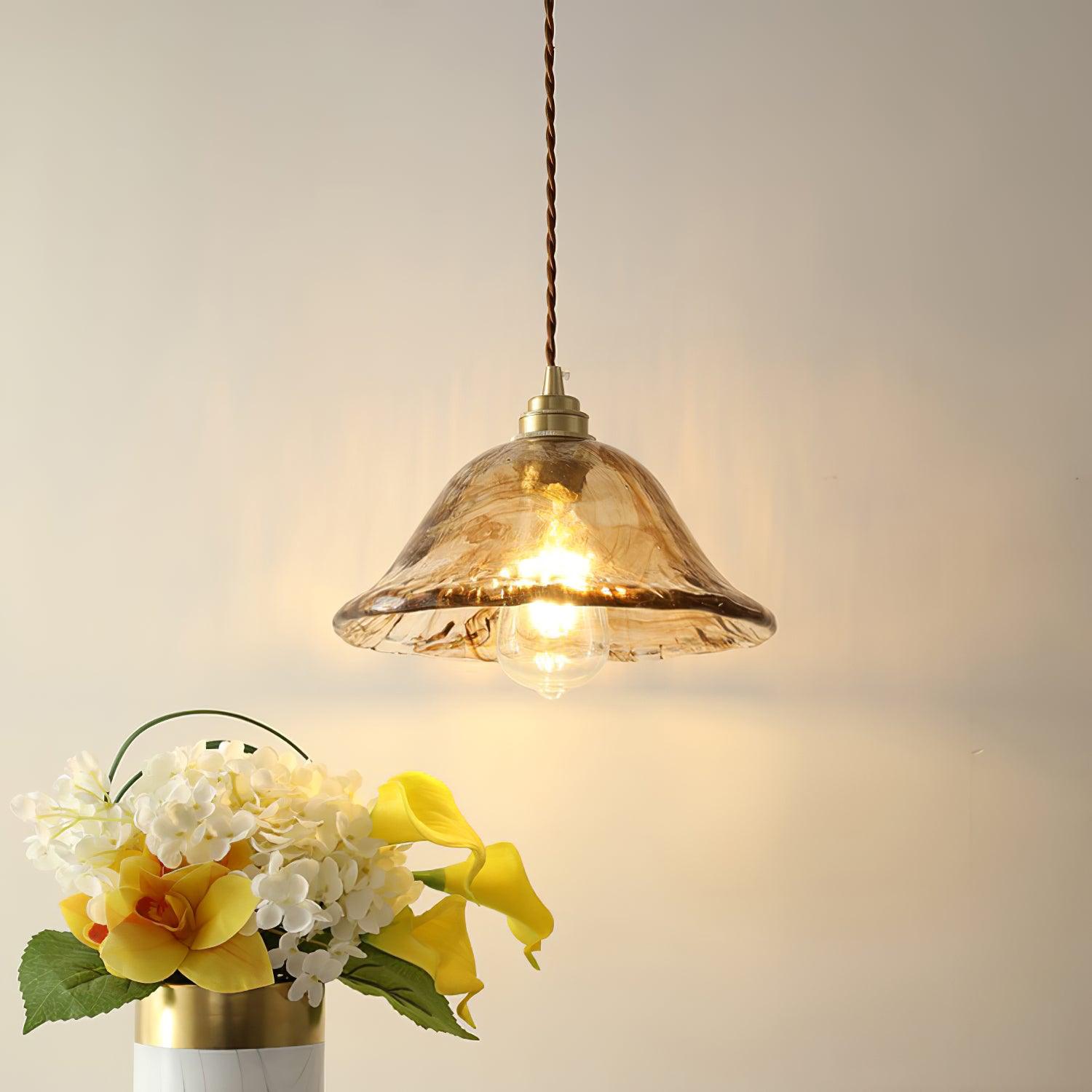 Lioracr Vintage Glas Pendelleuchte Leuchte-Letslighting