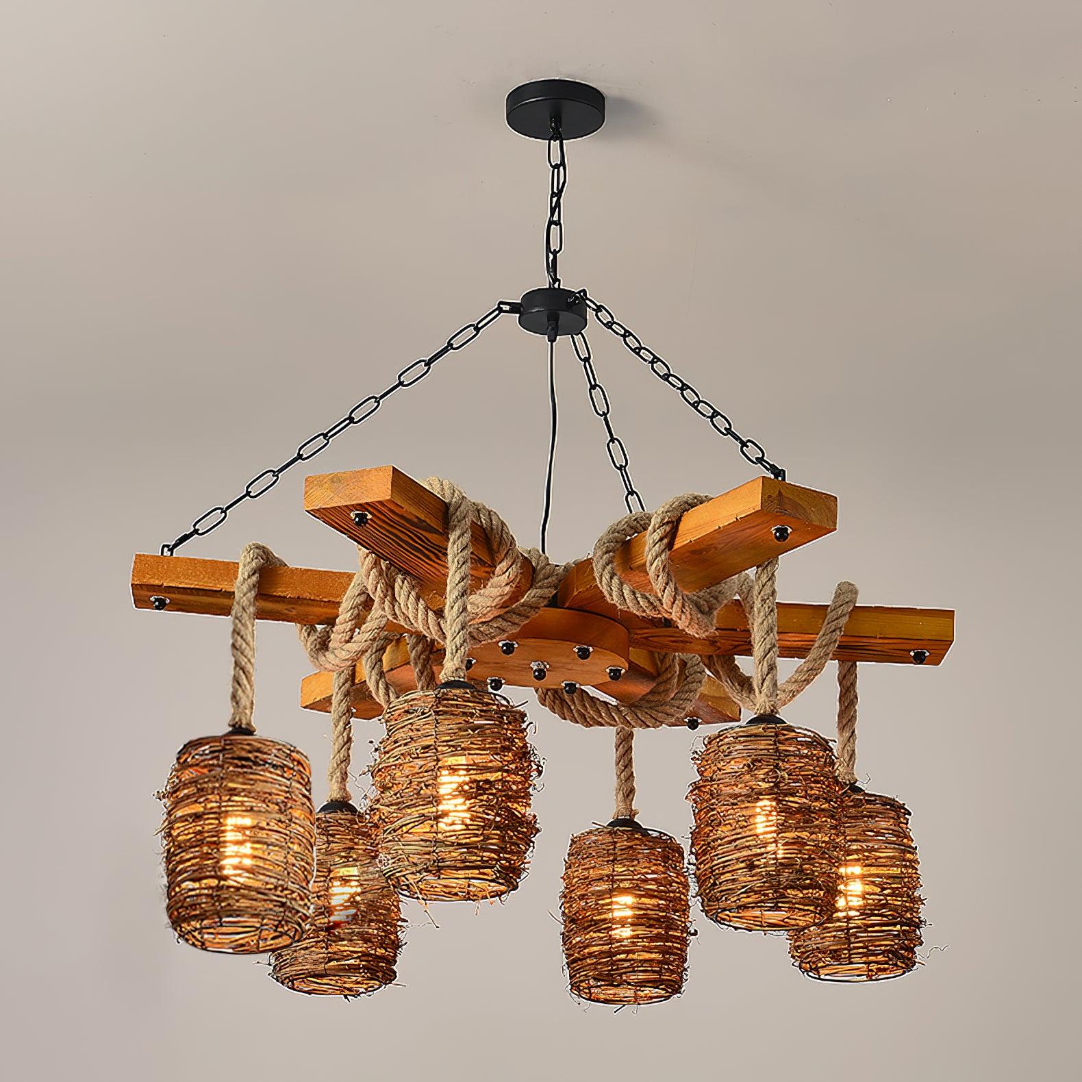 Vintage Farmhouse Chandelier - Blowlighting