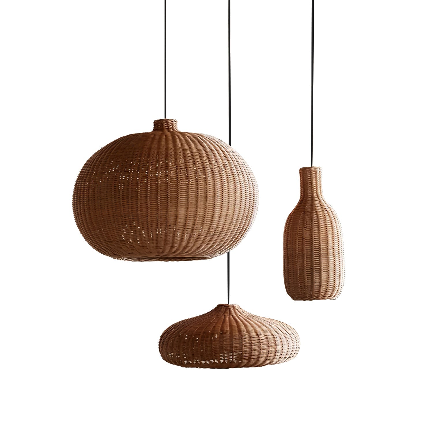 Savana Minimalistische Rattan-Pendelleuchte-Letslighting
