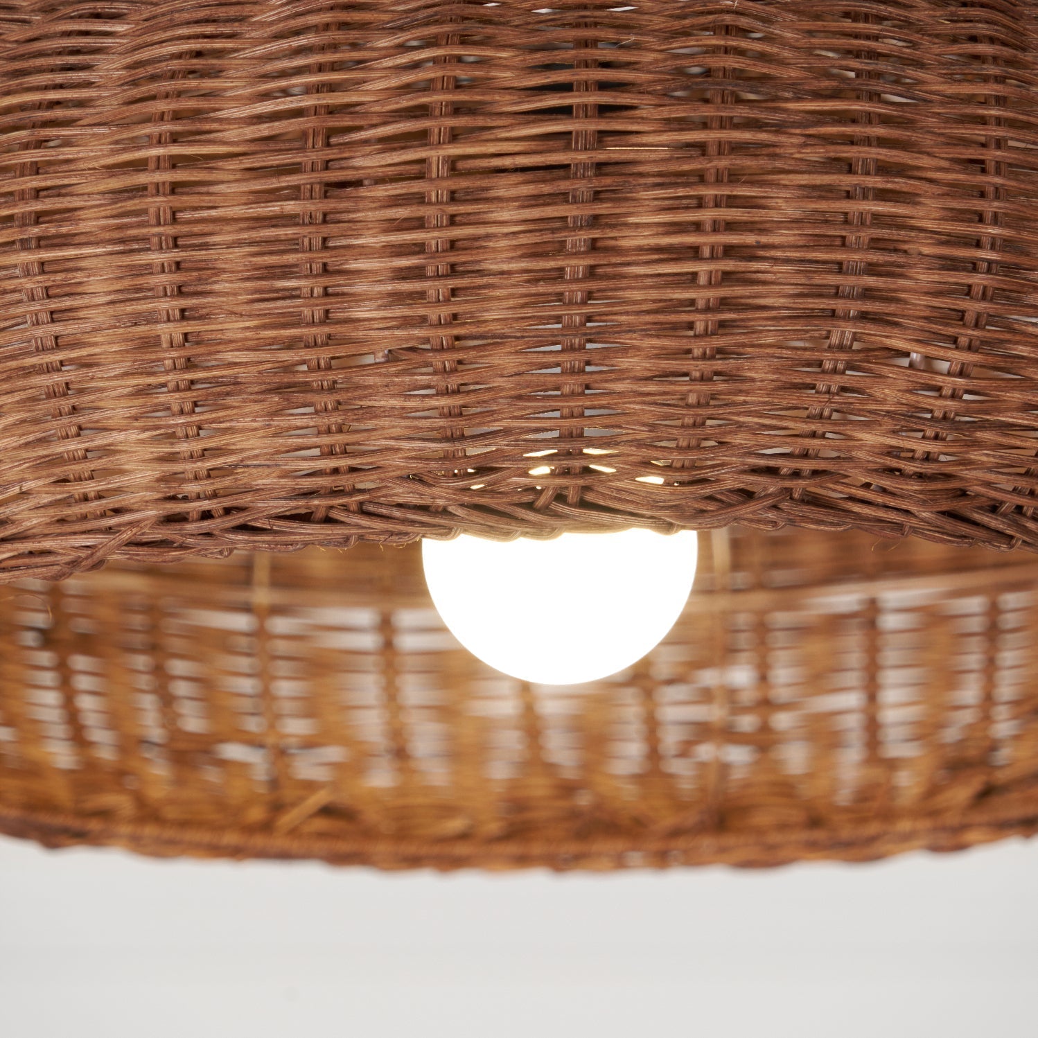 Solvice Vintage Rattan Pendelleuchte-Letslighting
