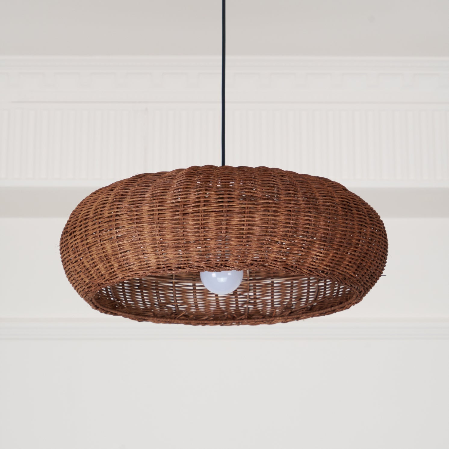 Solvice Vintage Rattan Pendelleuchte-Letslighting