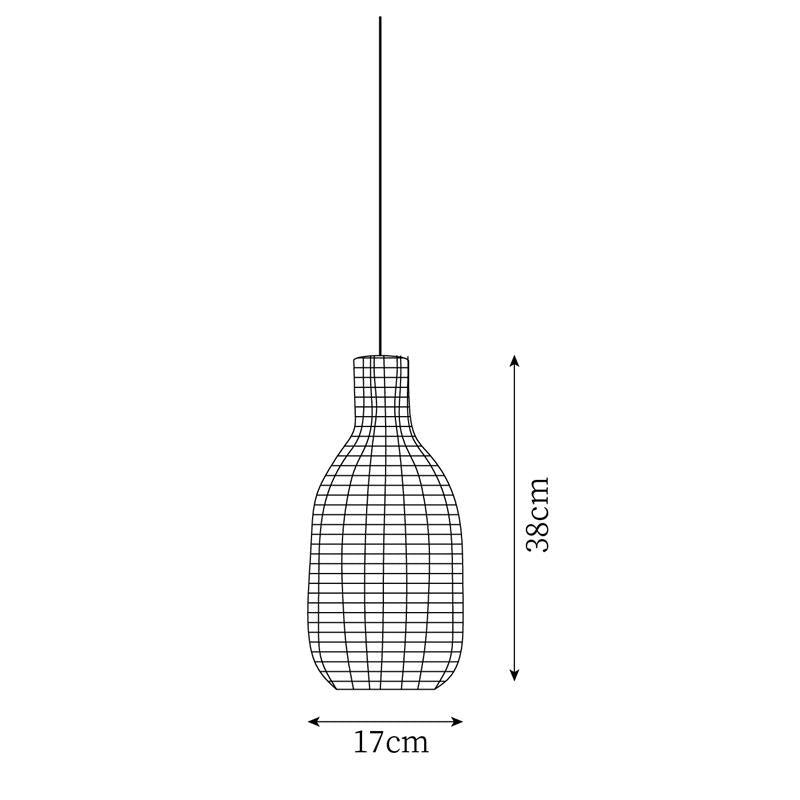 Savana Minimalistische Rattan-Pendelleuchte-Letslighting