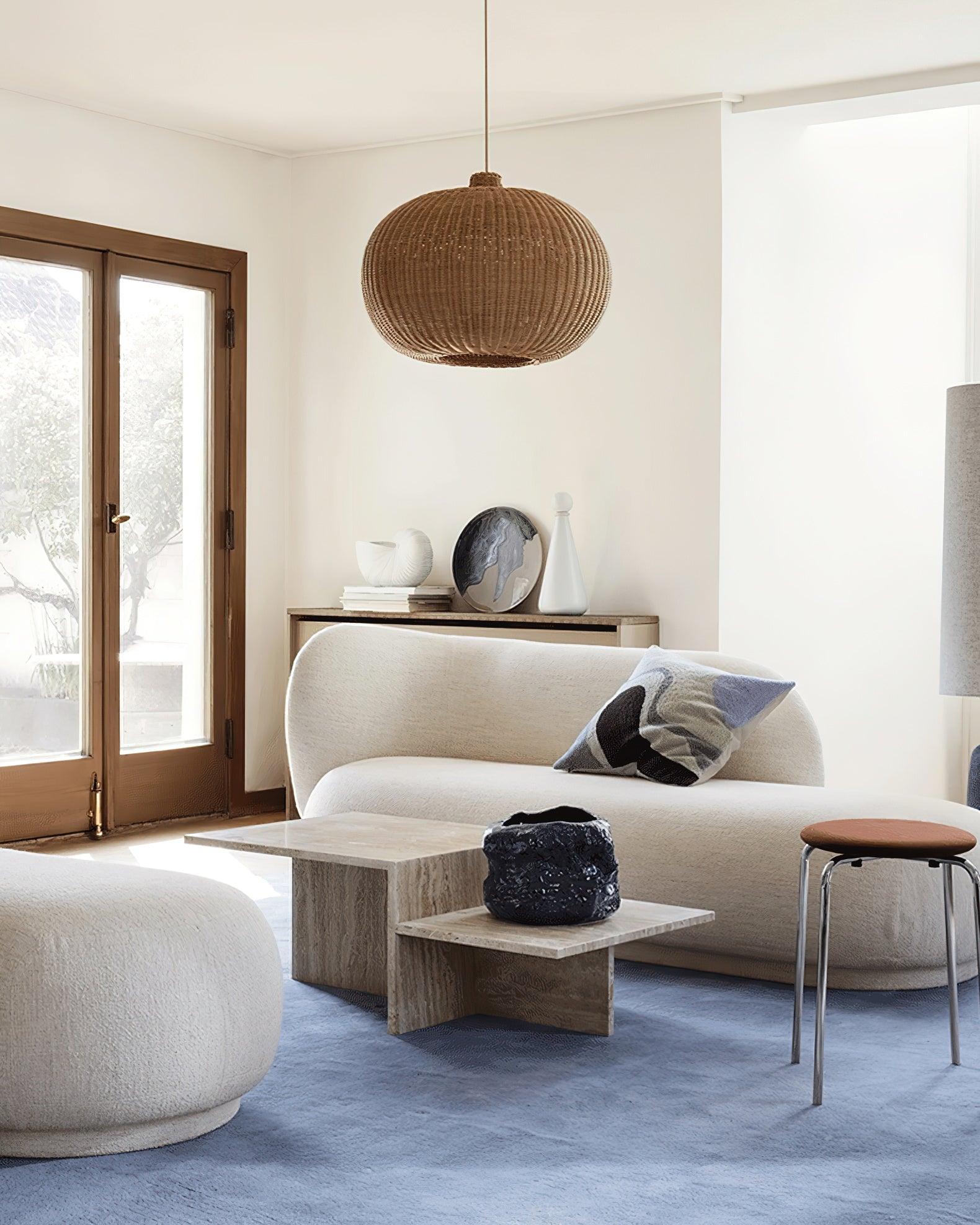 Solvice Vintage Rattan Pendelleuchte-Letslighting