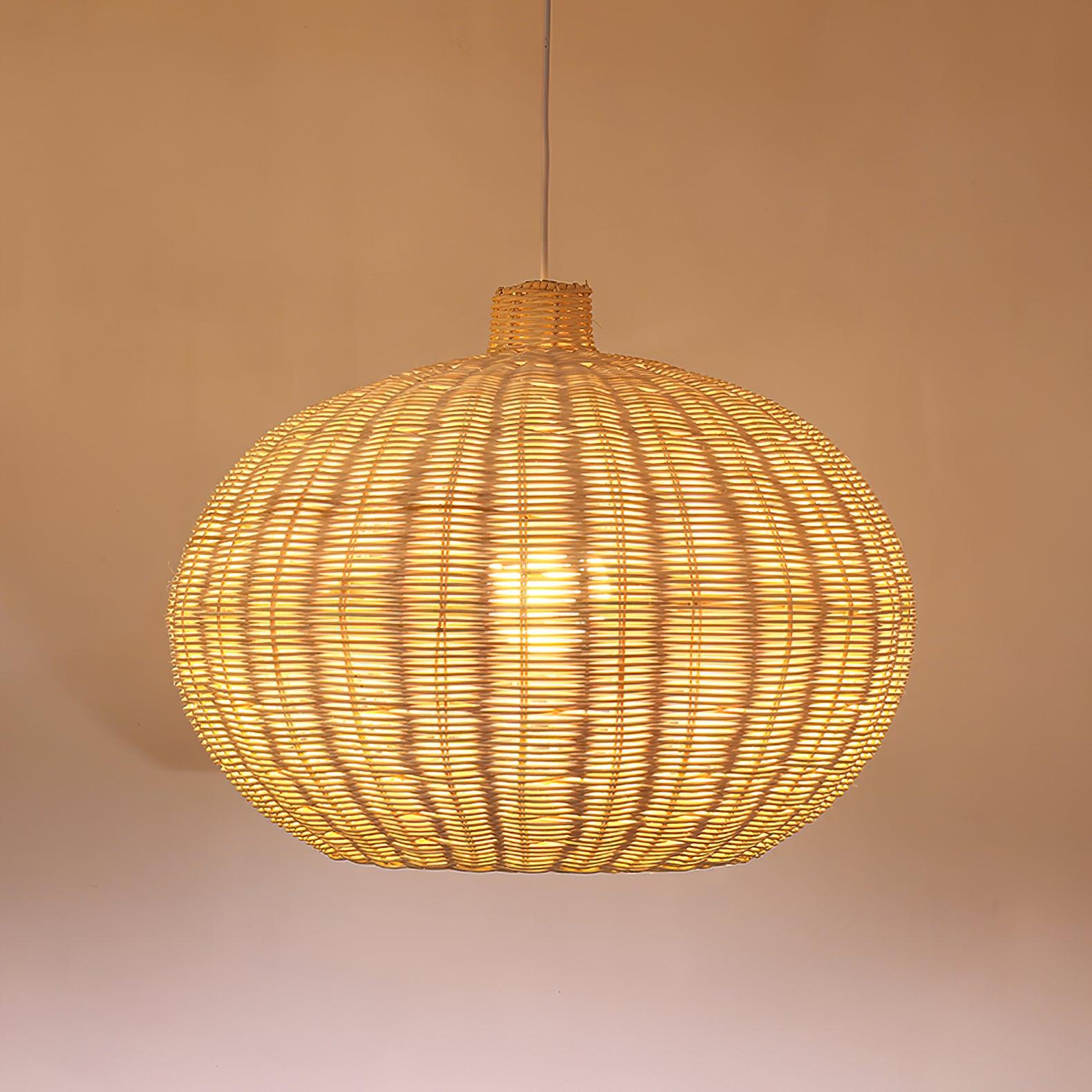 Solvice Vintage Rattan Pendelleuchte-Letslighting