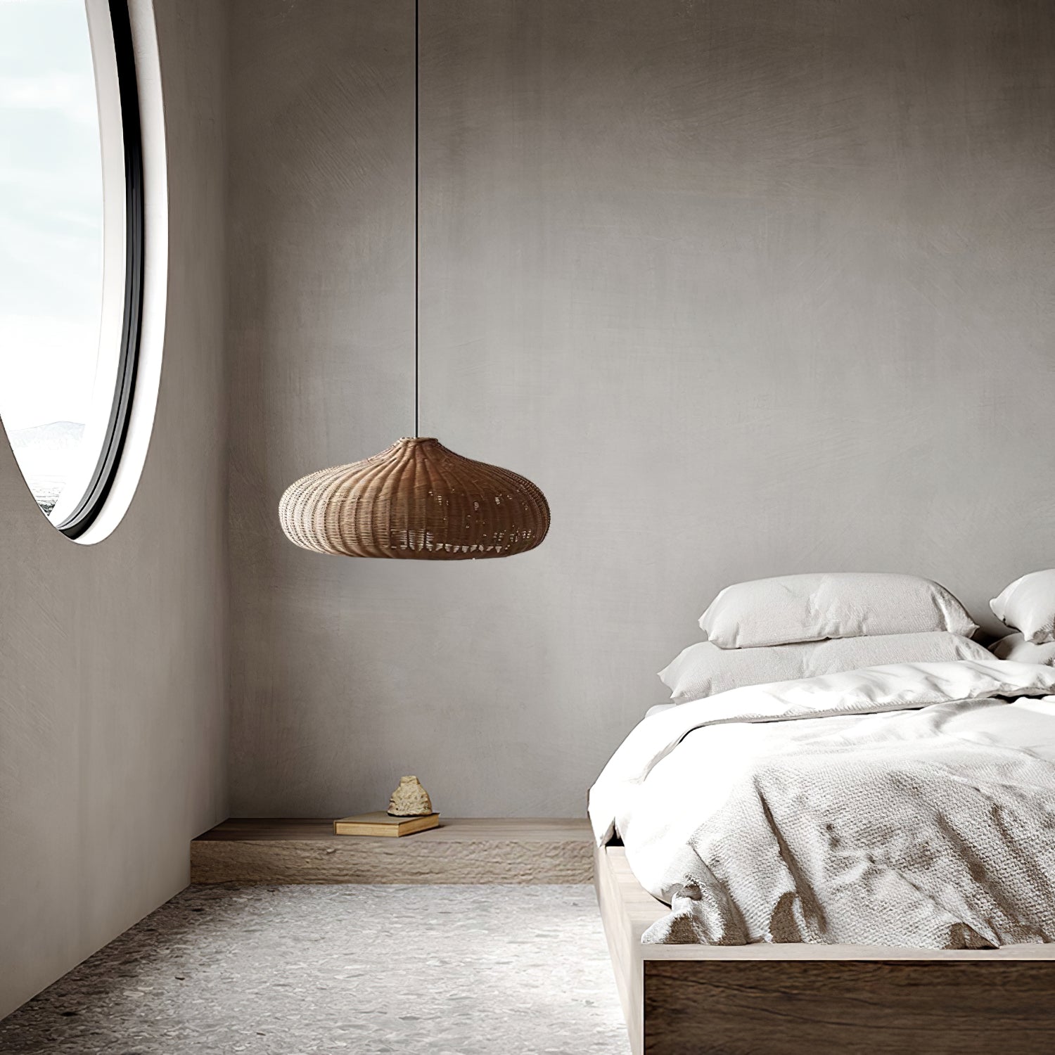 Savana Minimalistische Rattan-Pendelleuchte-Letslighting