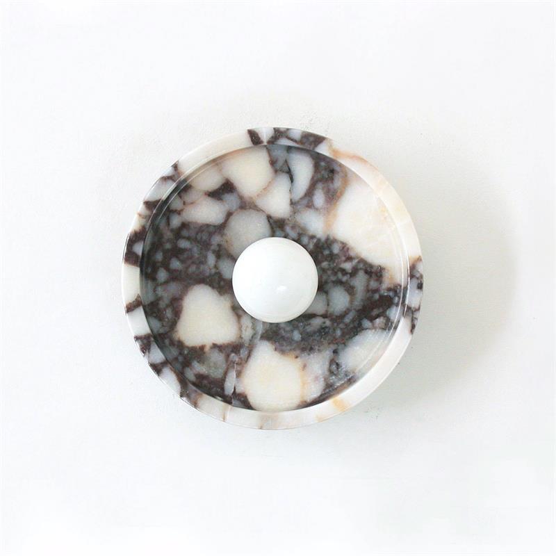 Ollaeos Modern Minimalist Disc Marble Metal Wall Lamp - Letslighting