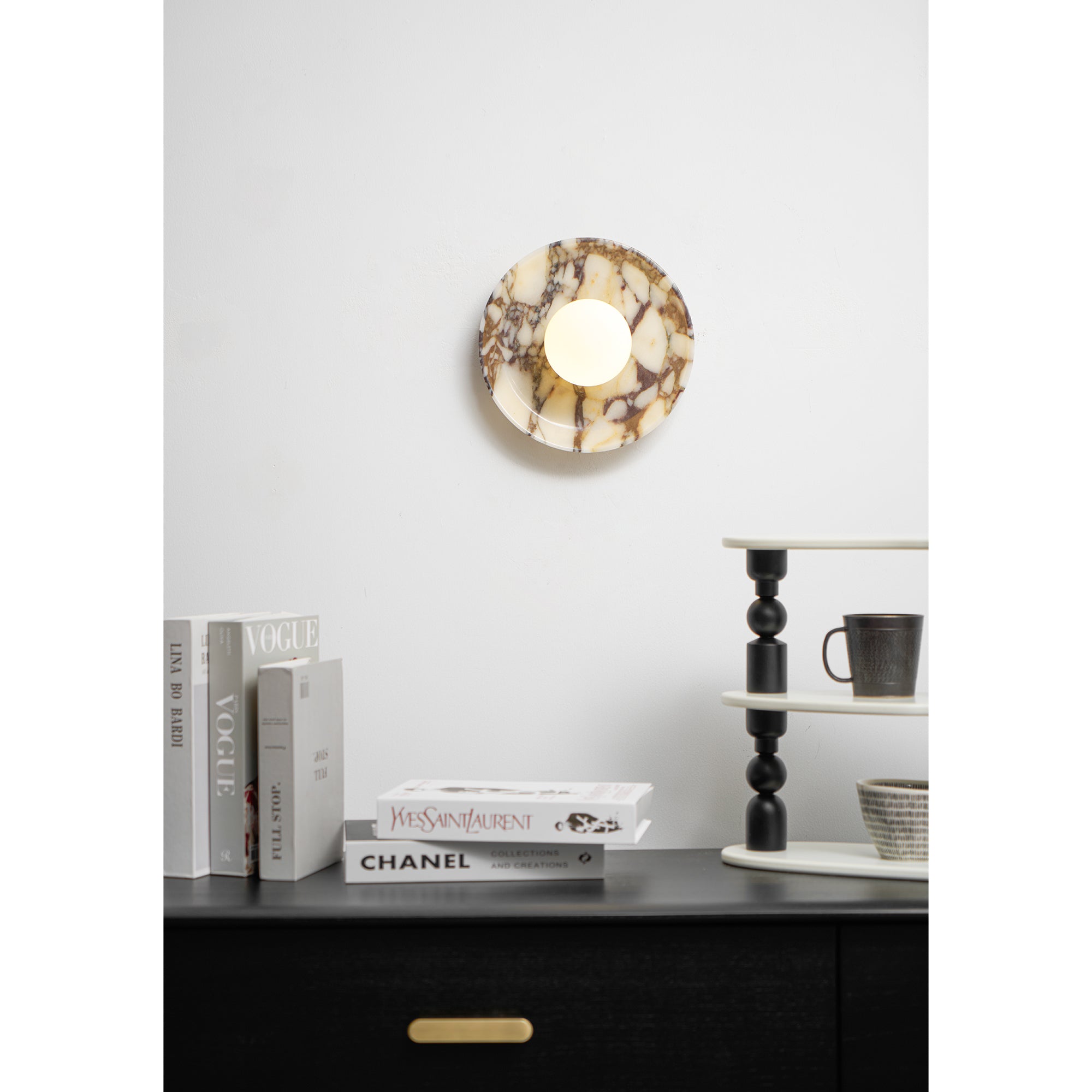 Cacariel Modern Minimalist Marble Glass Wall Lamp - Letslighting