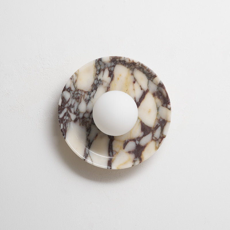 Cacariel Modern Minimalist Marble Glass Wall Lamp - Letslighting