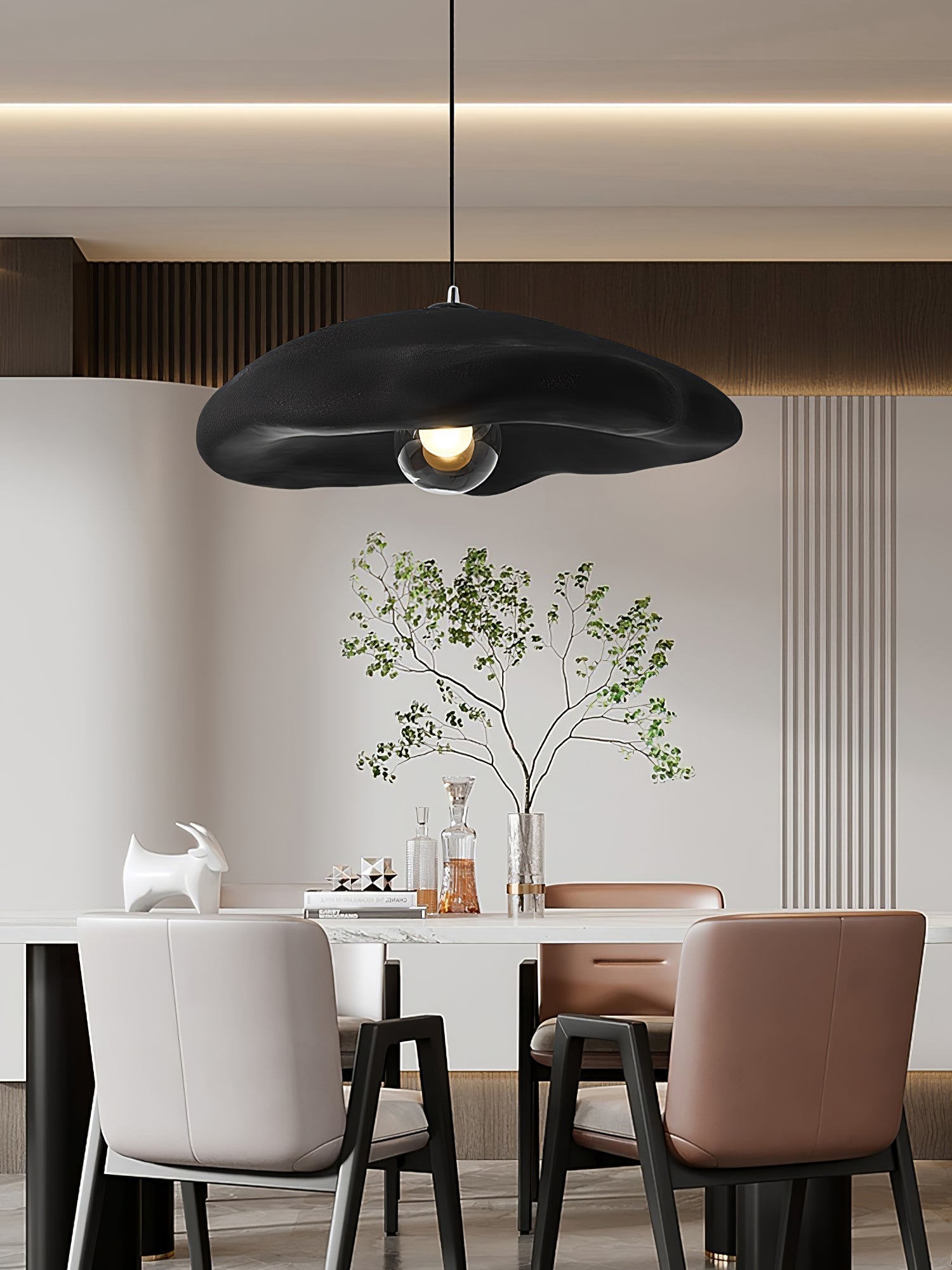 Nylire Moderne minimalistische Kunst-Pendelleuchte aus Kunststoff-Letslighting