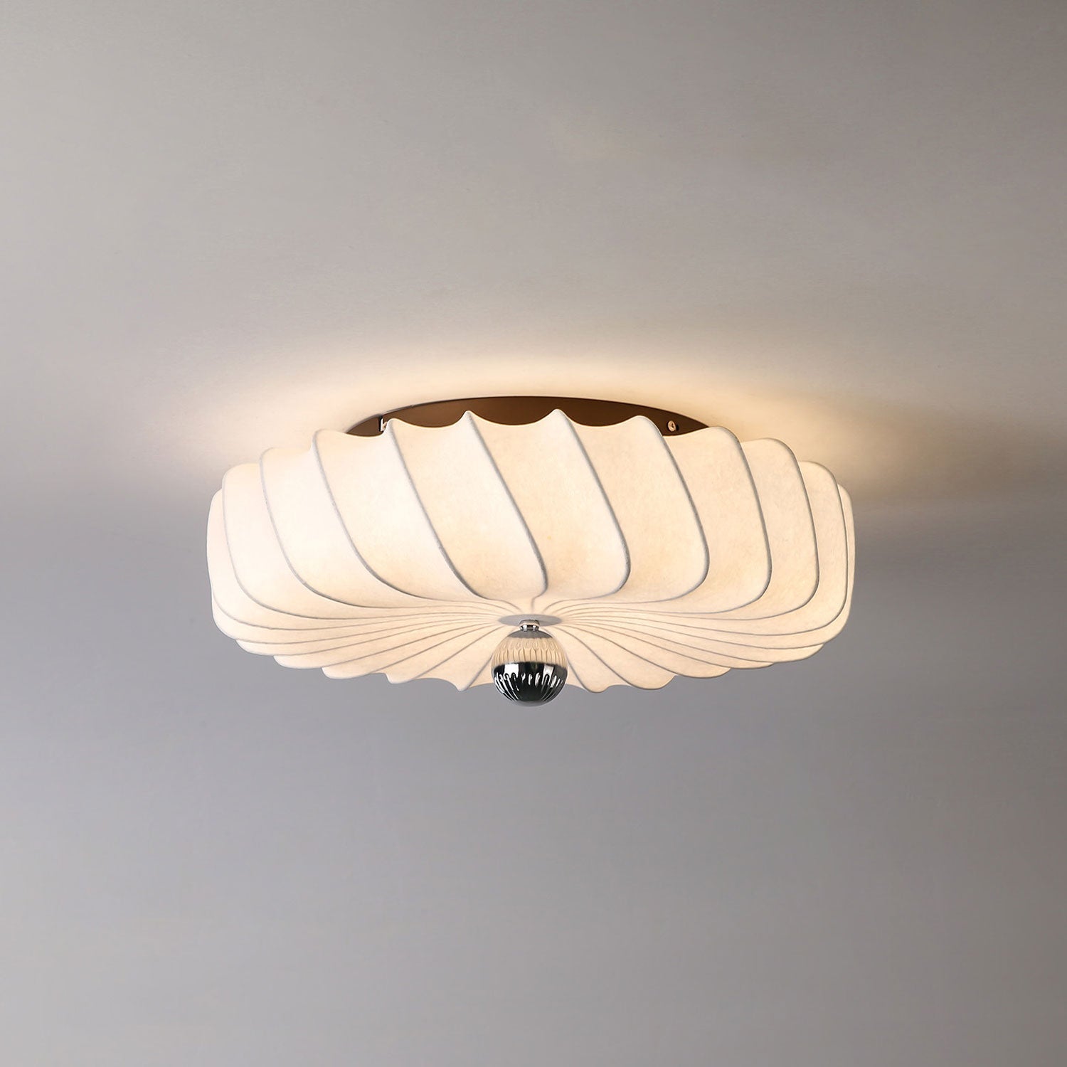Zelore Pendelleuchte aus Bronzefarbenem Stoff mit Wirbelmuster-Letslighting