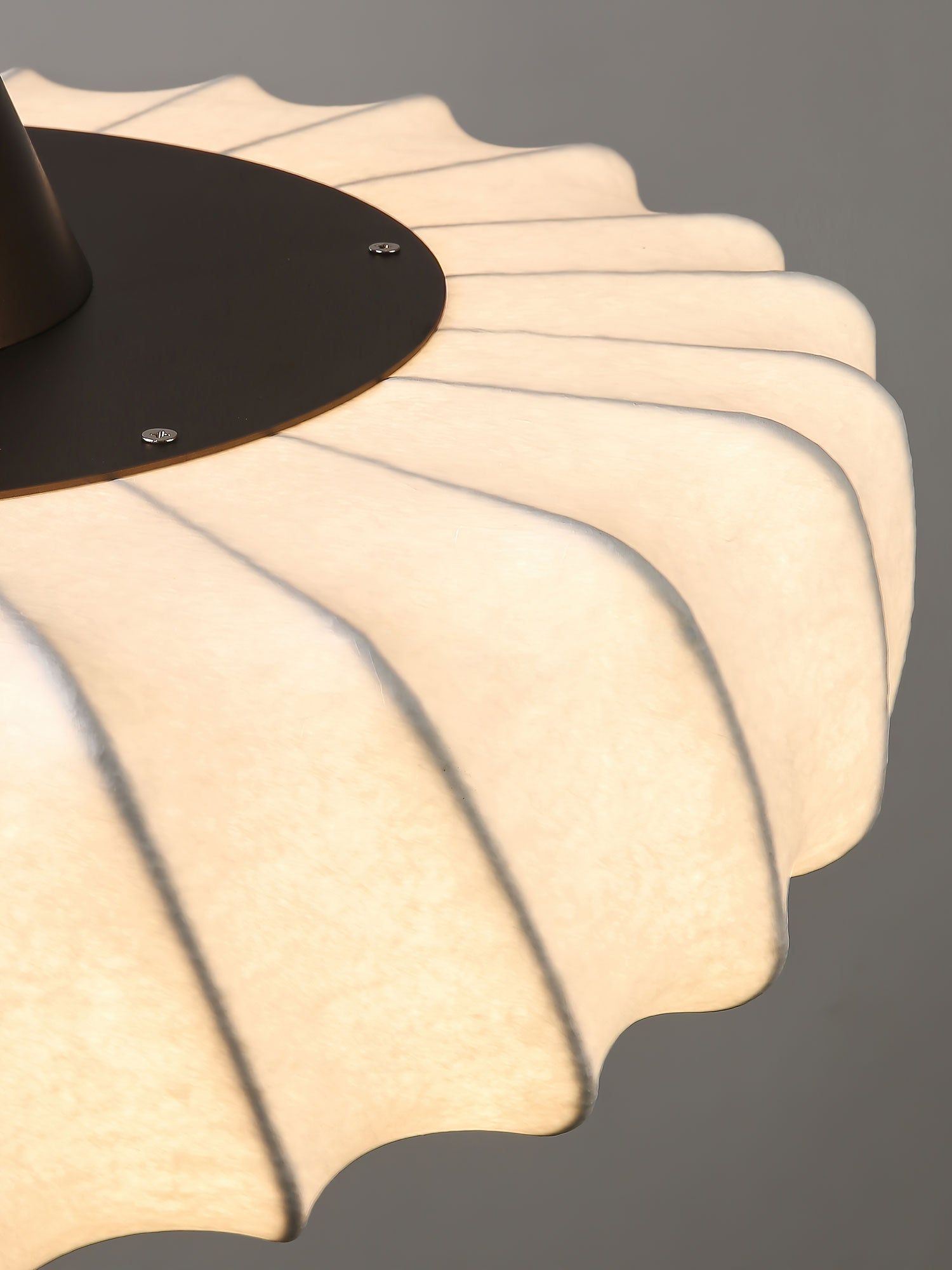 Zelore Pendelleuchte aus Bronzefarbenem Stoff mit Wirbelmuster-Letslighting